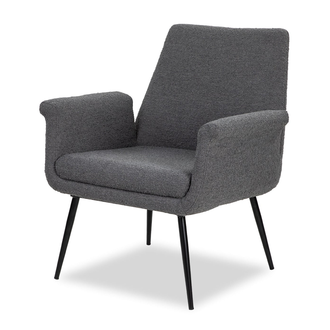 Fiore Graphic Grey Boucle Armchair