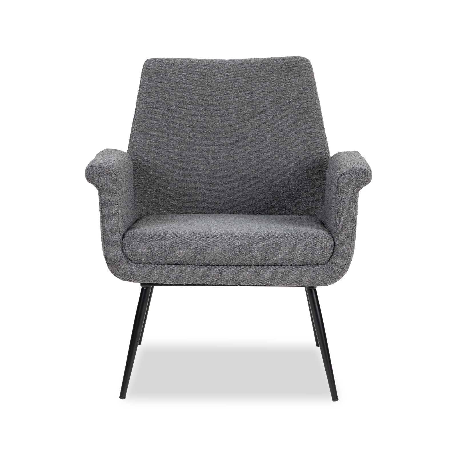 Fiore Graphic Grey Boucle Armchair