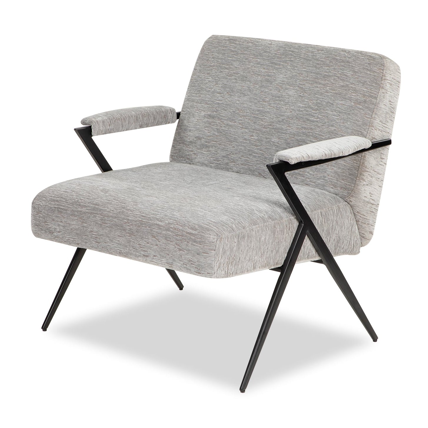 Ponti Vintage Silver Linen Look Armchair