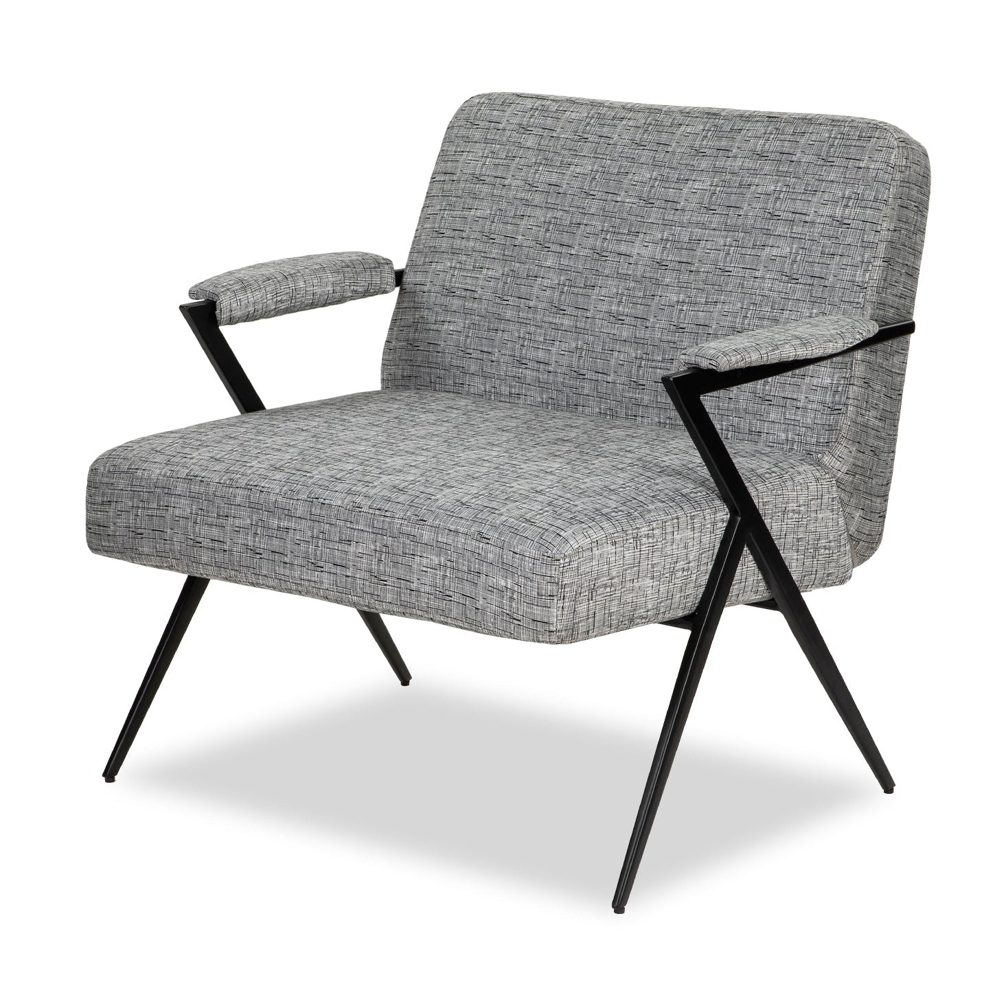 Ponti Artesan Black & White Linen Look Armchair