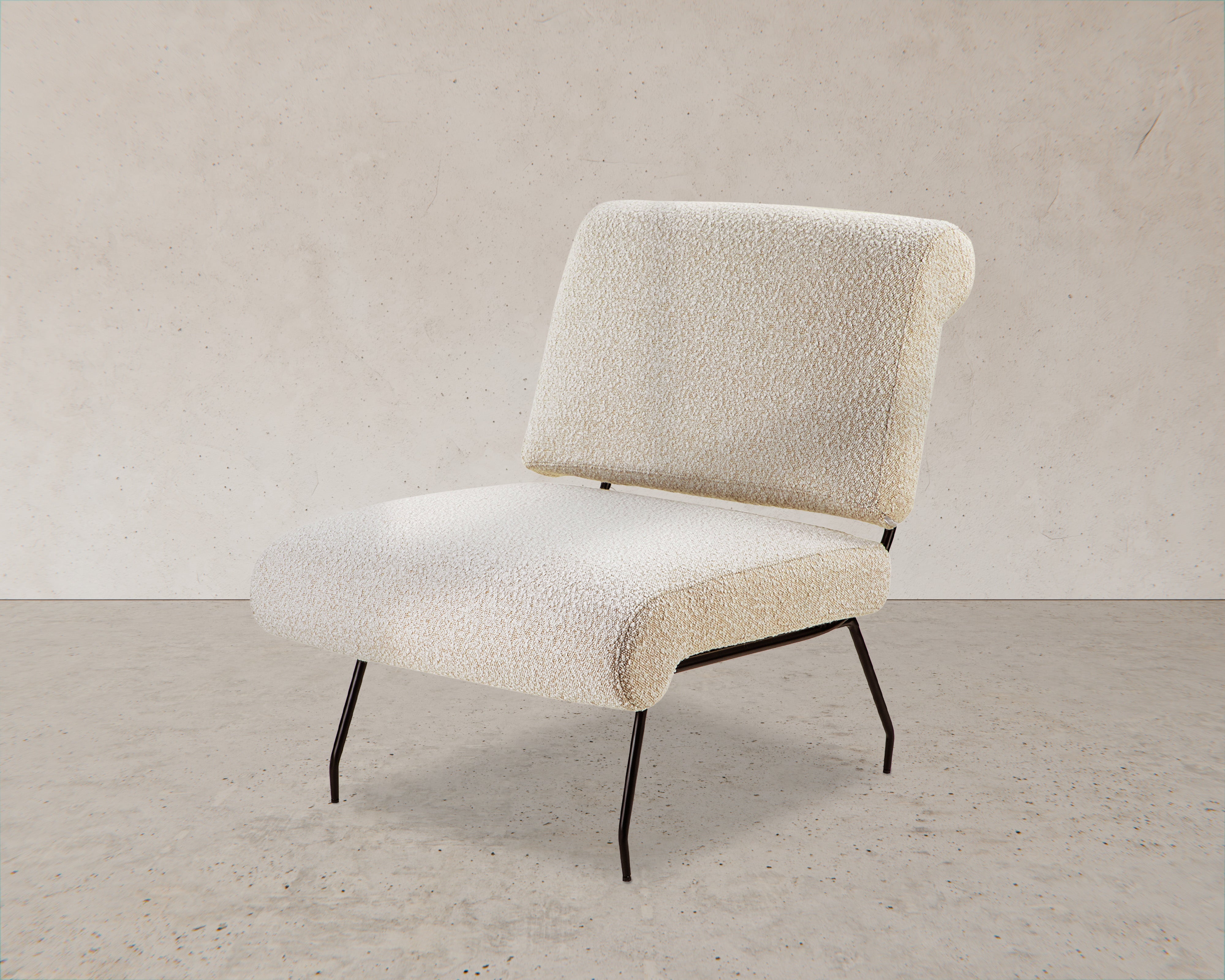 Abacus Armchair - Sand Cream Boucle