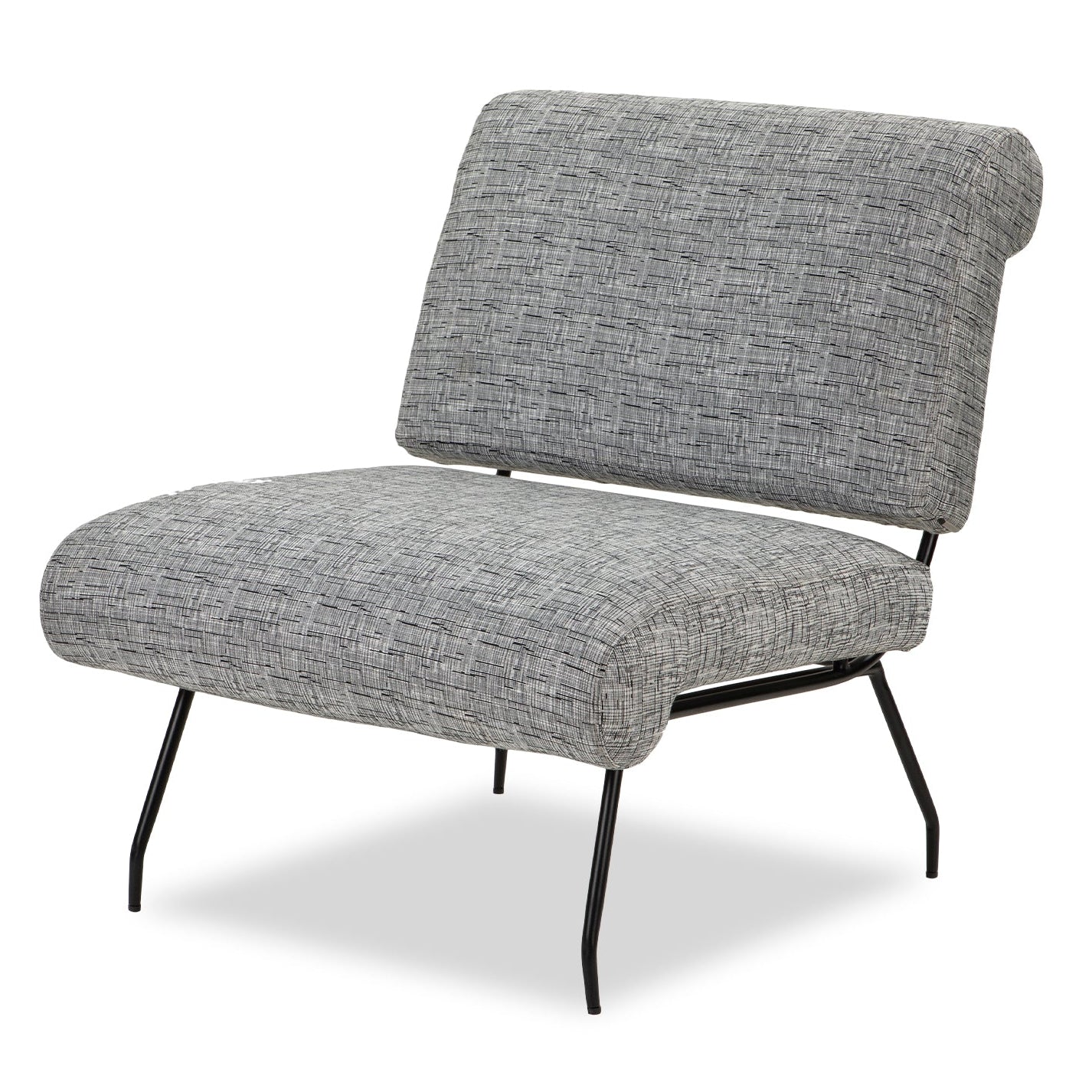 Abacus Artesan Black & White Linen Look Armchair