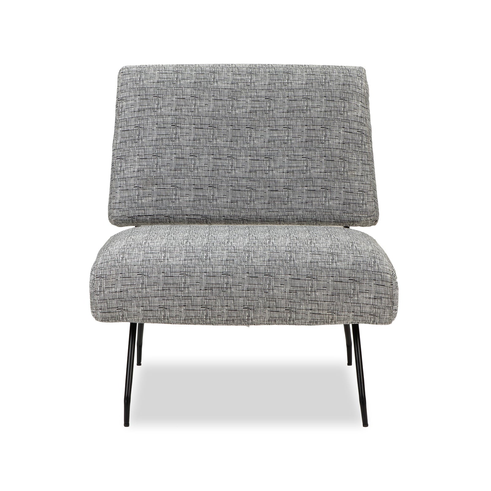 Abacus Artesan Black & White Linen Look Armchair