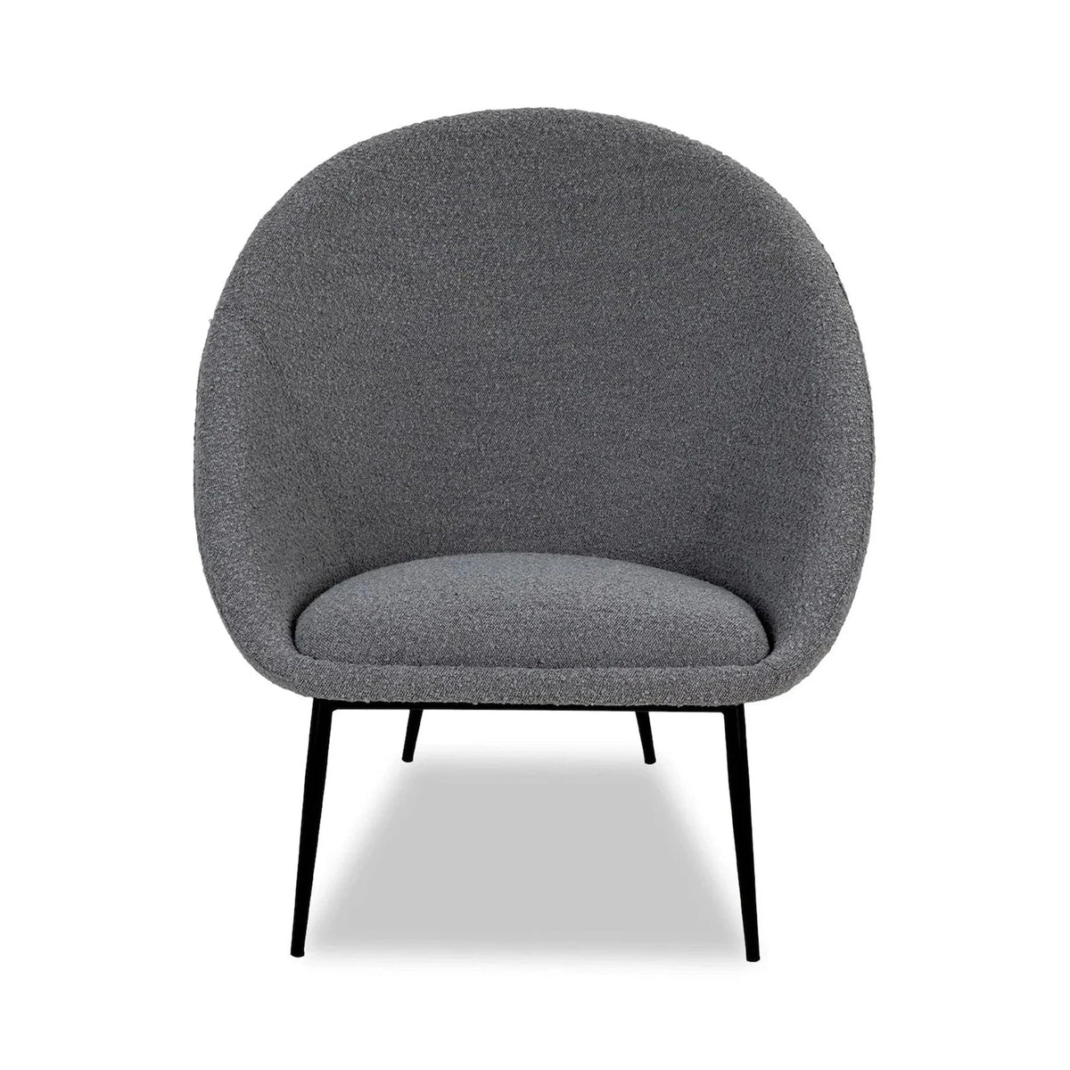Ovalo Boucle Grey Armchair