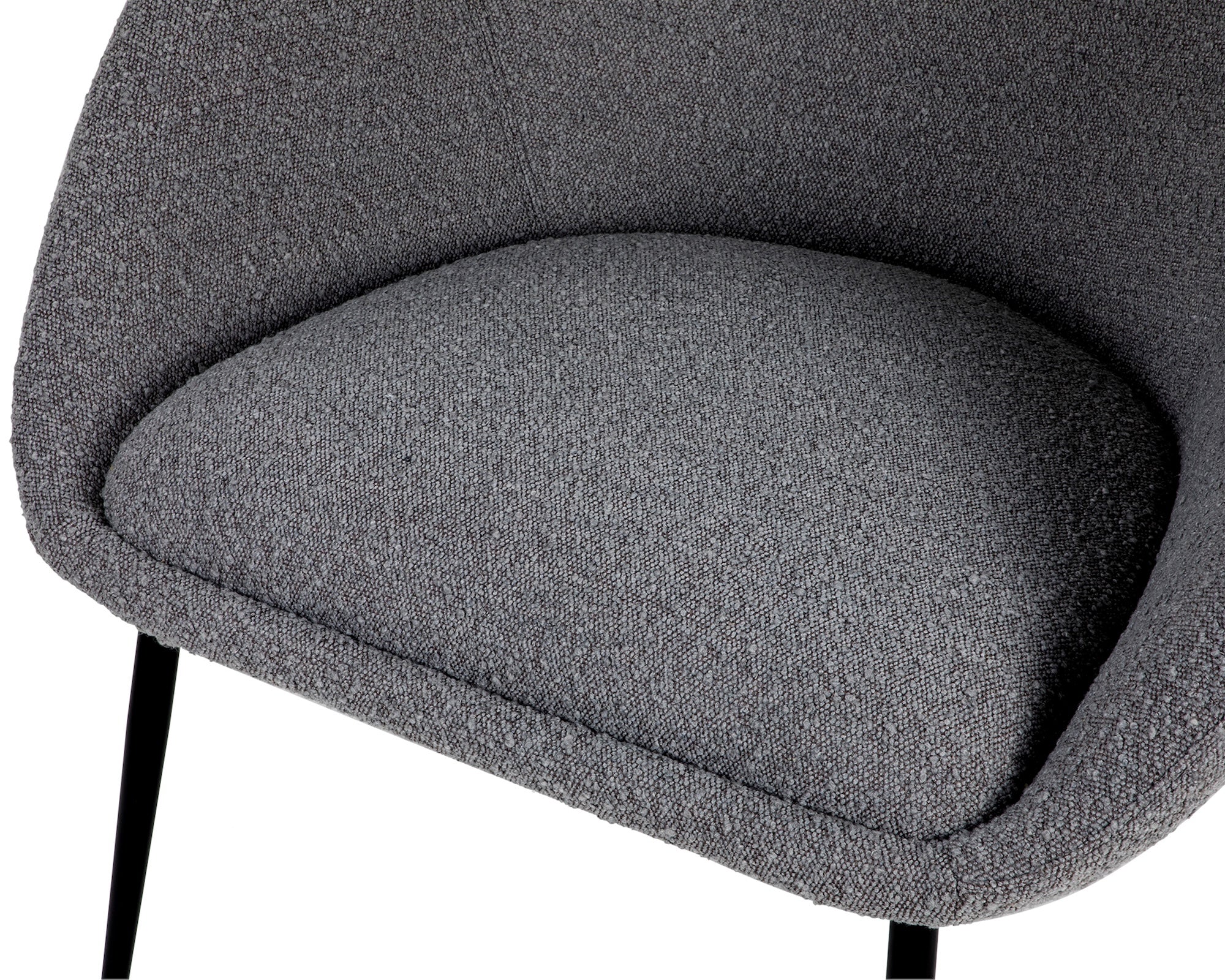 Ovalo Boucle Grey Armchair