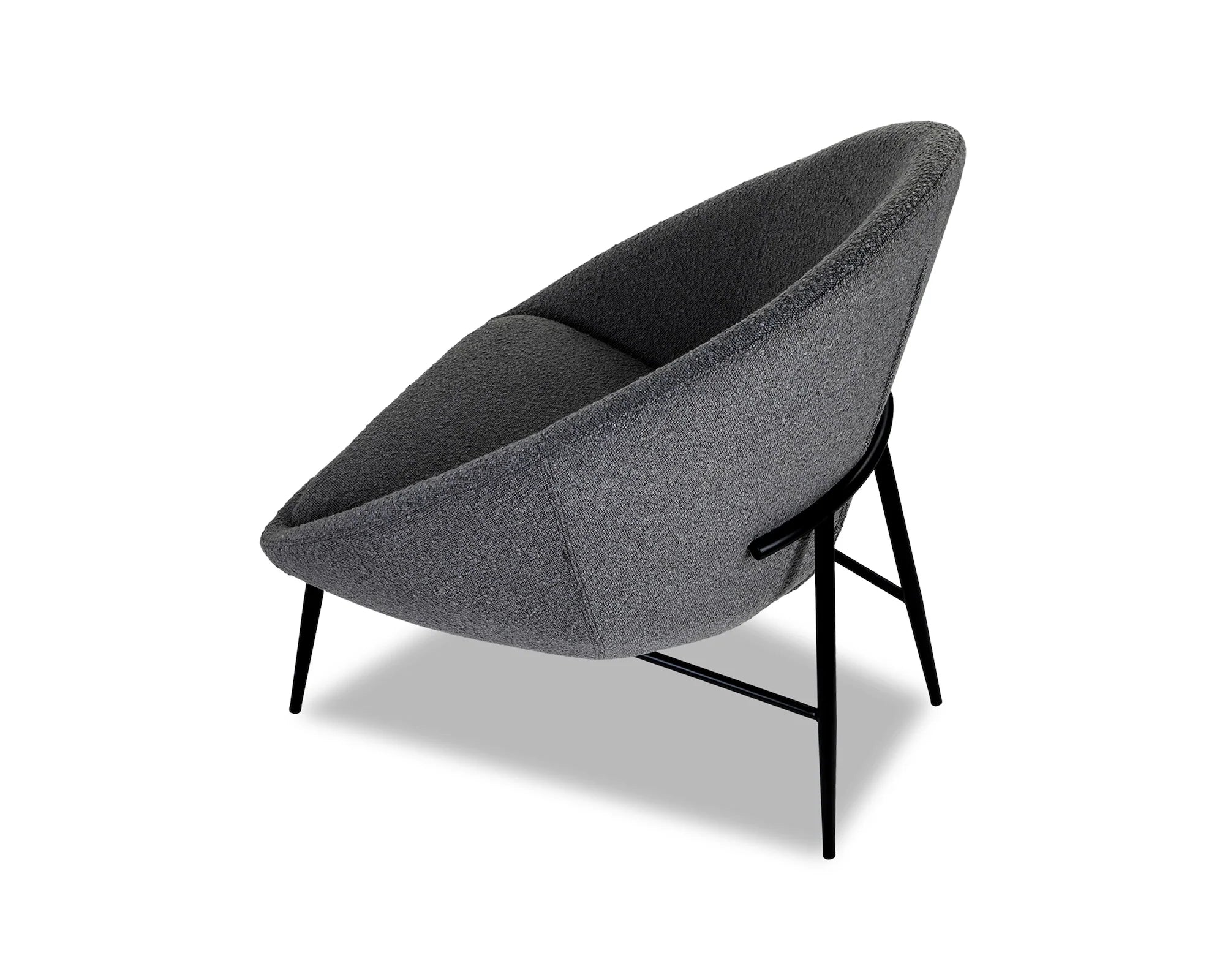 Ovalo Boucle Grey Armchair