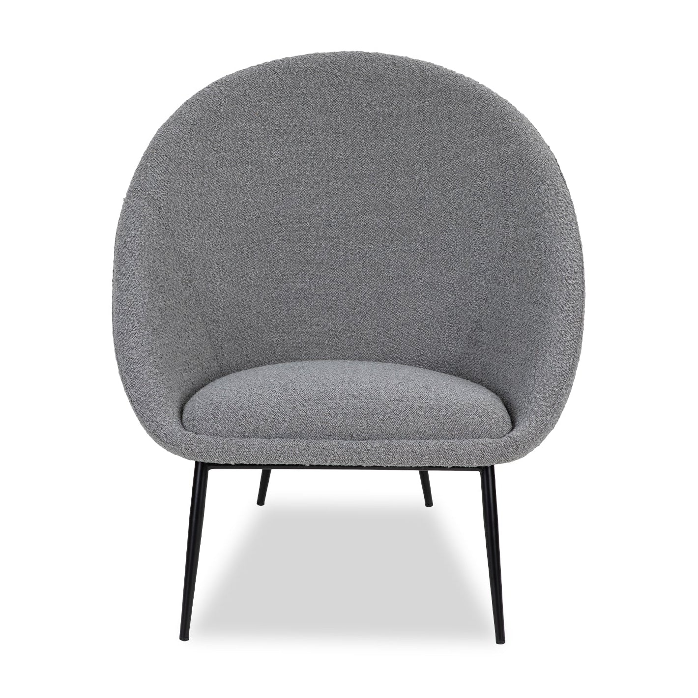 Ovalo Boucle Grey Armchair