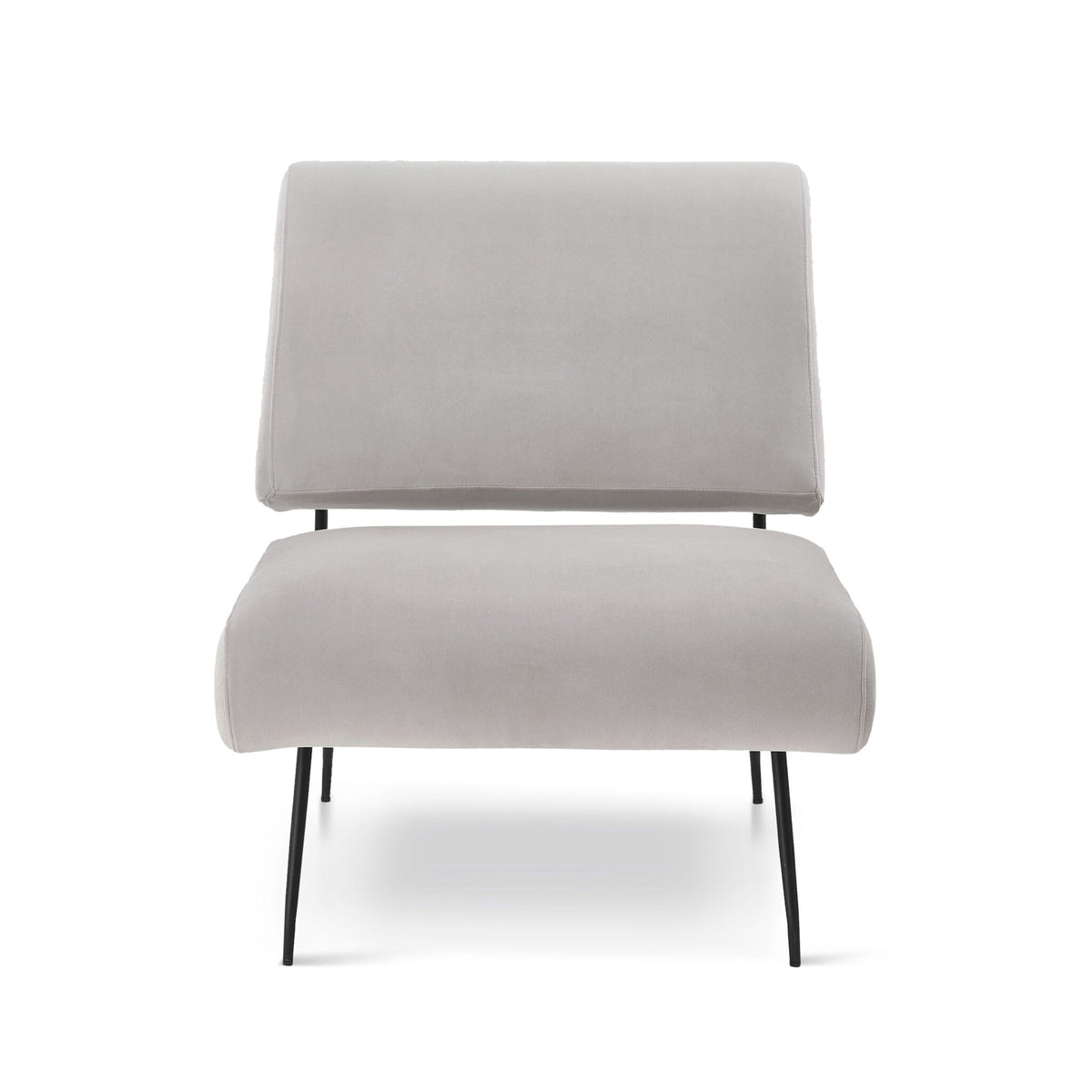 Abacus Gainsborough Ash Grey Velvet Armchair