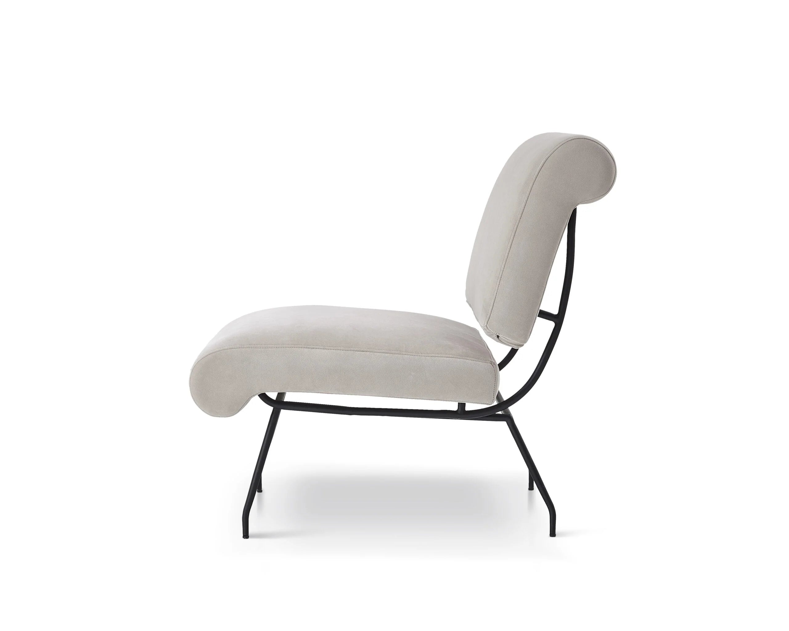 Abacus Gainsborough Ash Grey Velvet Armchair