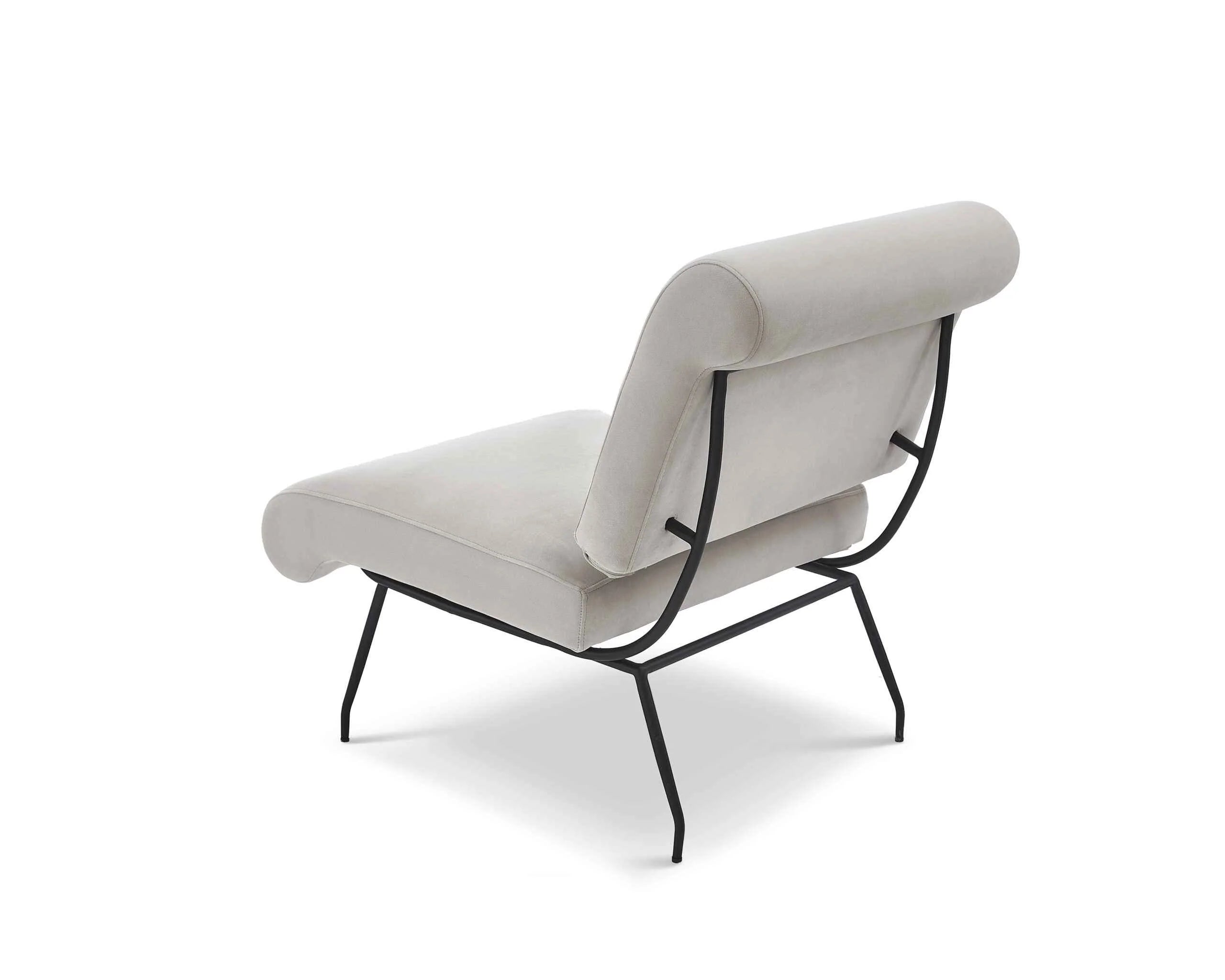 Abacus Gainsborough Ash Grey Velvet Armchair