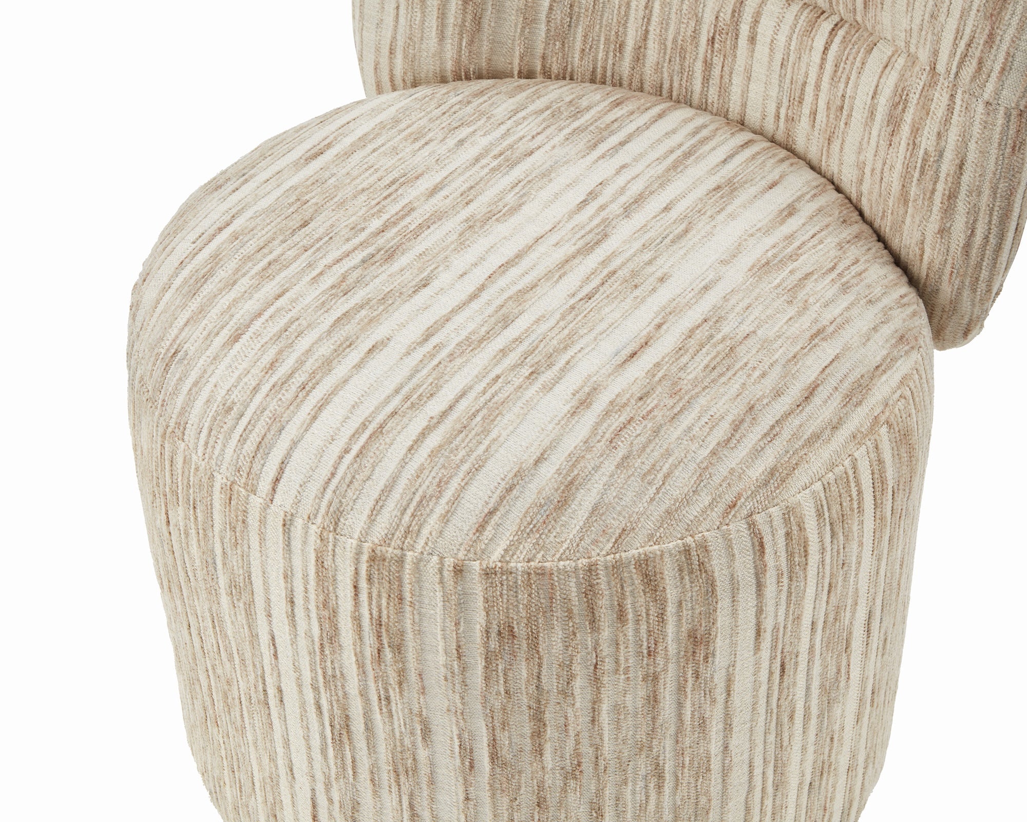 Aura Swivel Armchair - Windsor Beige & Matt Black