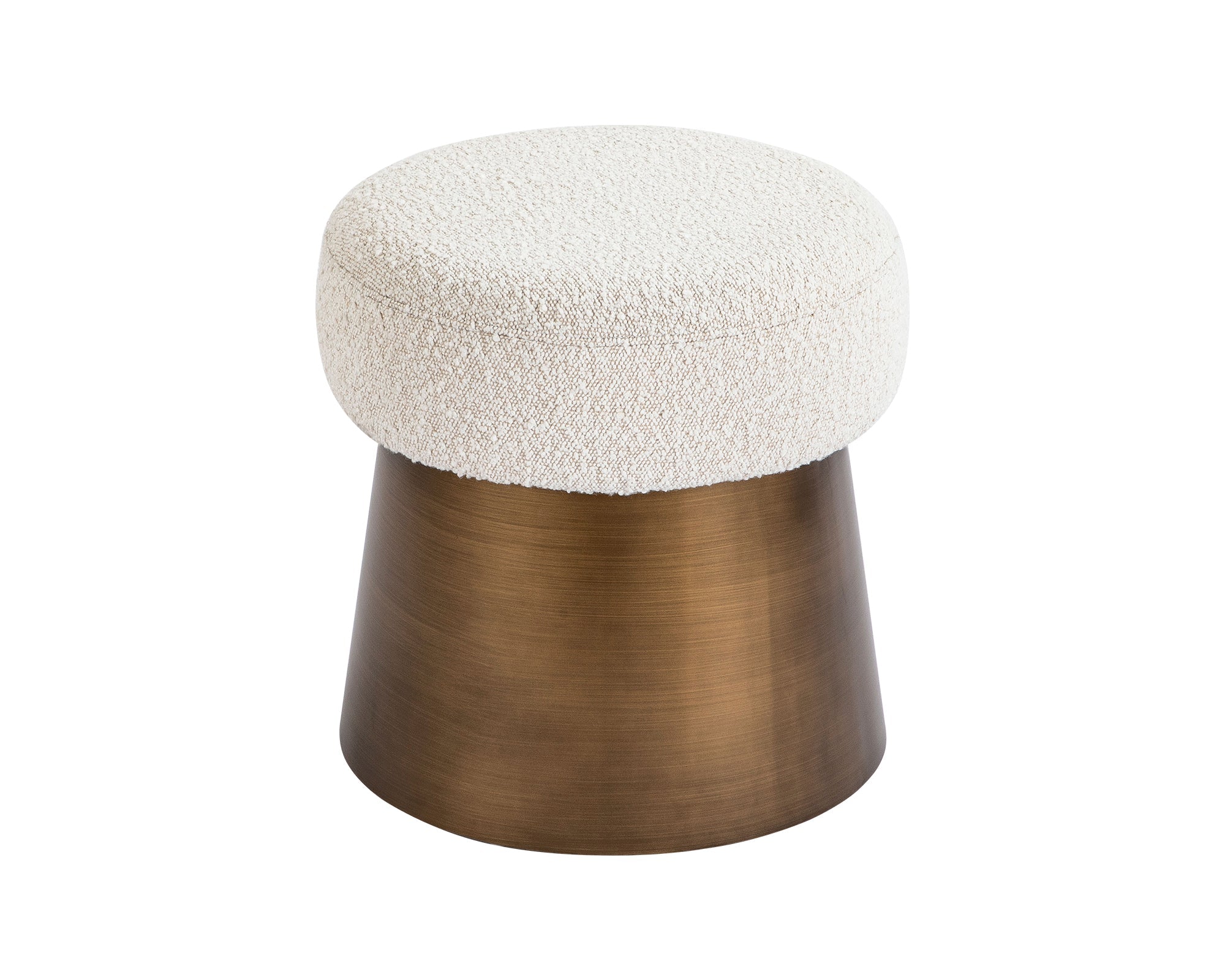 Cyrus Sand Cream Boucle Stool