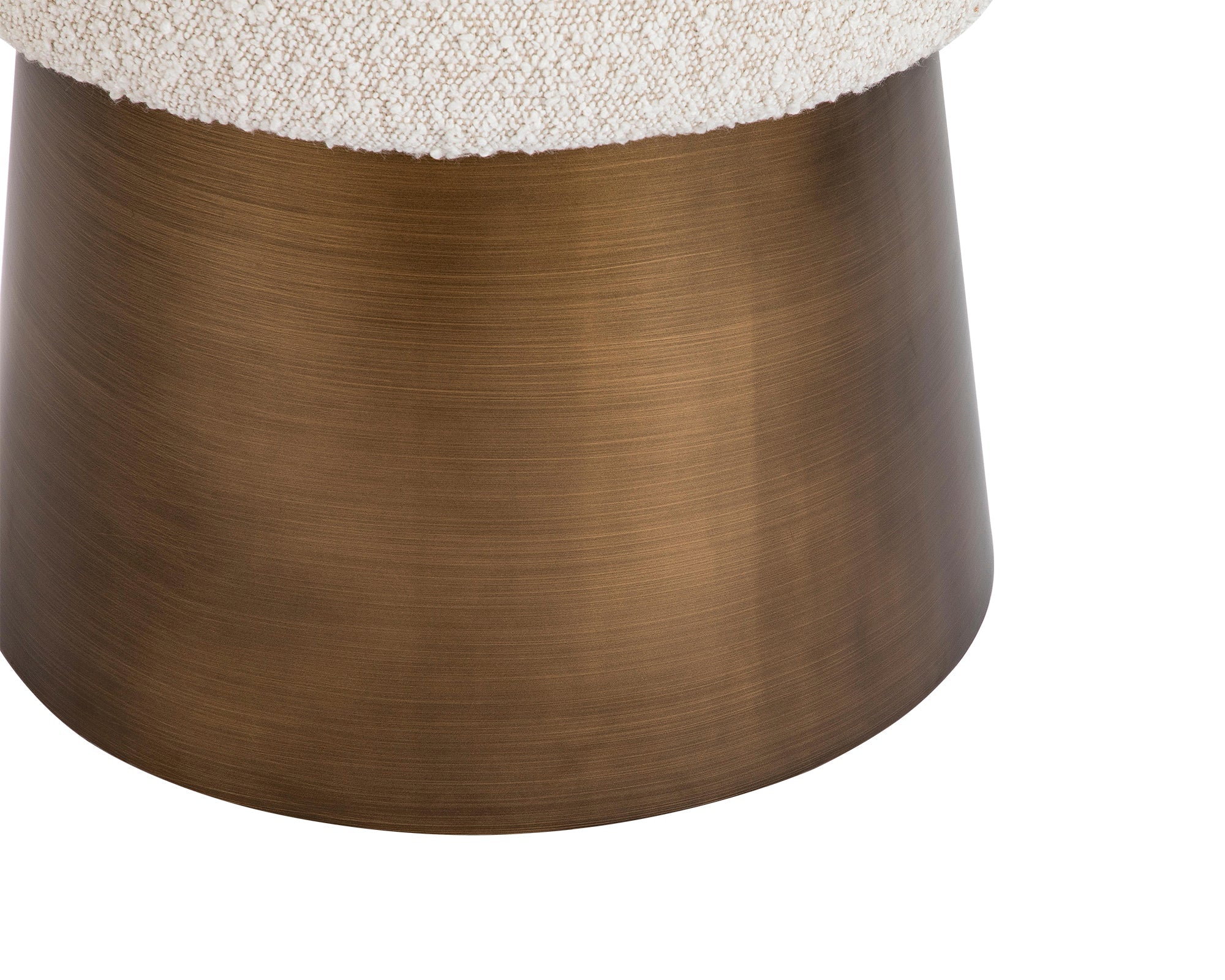 Cyrus Sand Cream Boucle Stool