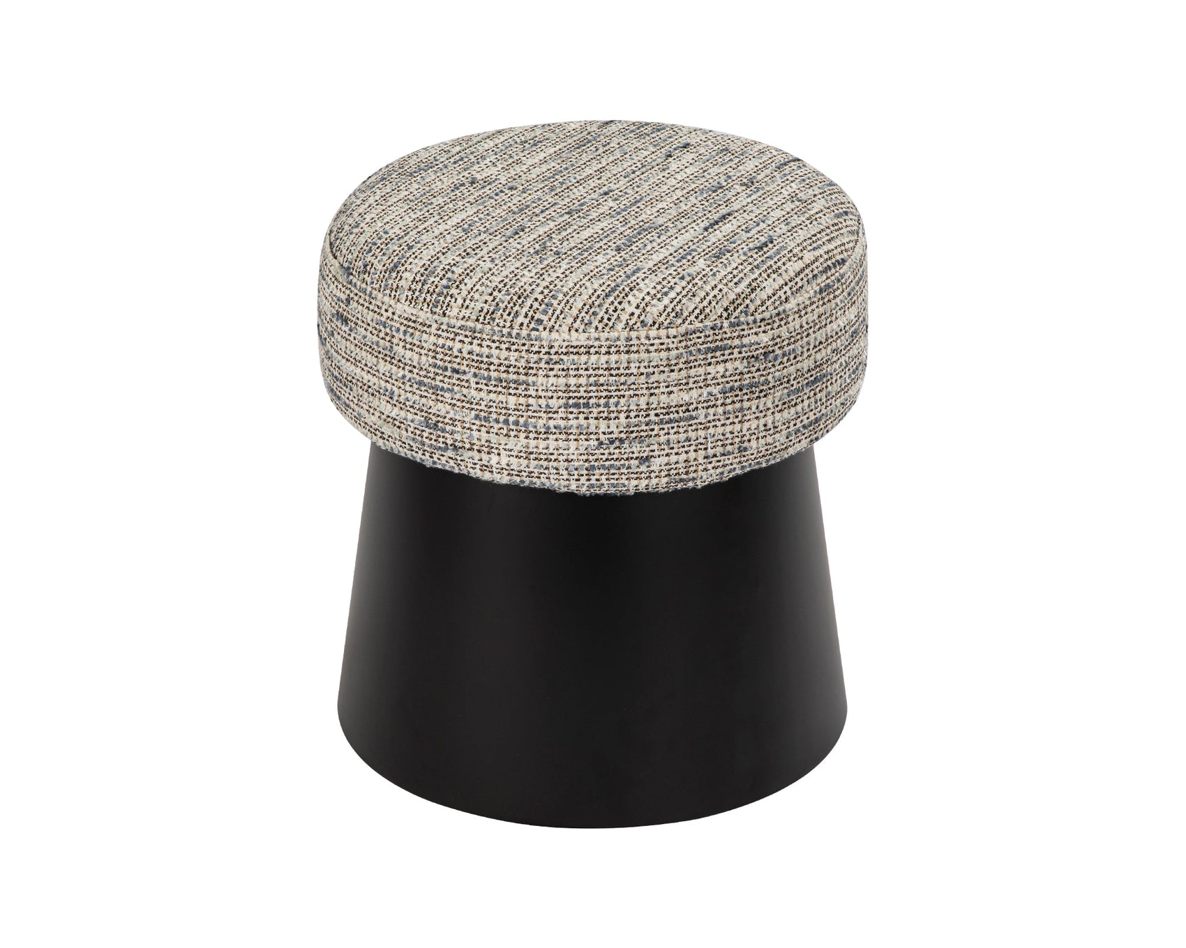 Cyrus Sherpa Grey Chenille Stool