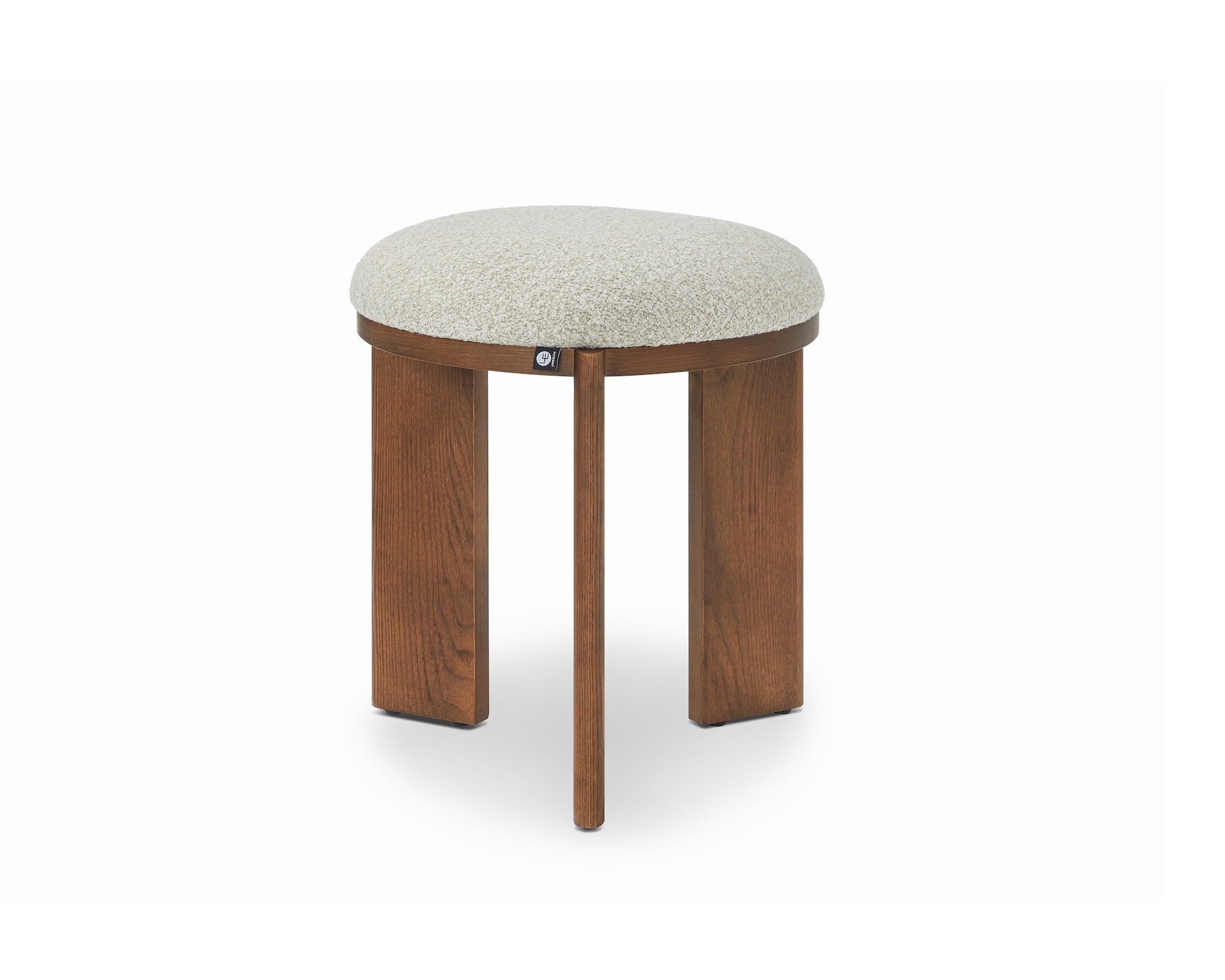 Lia Foot Stool - Capella Sand & Brushed Brown