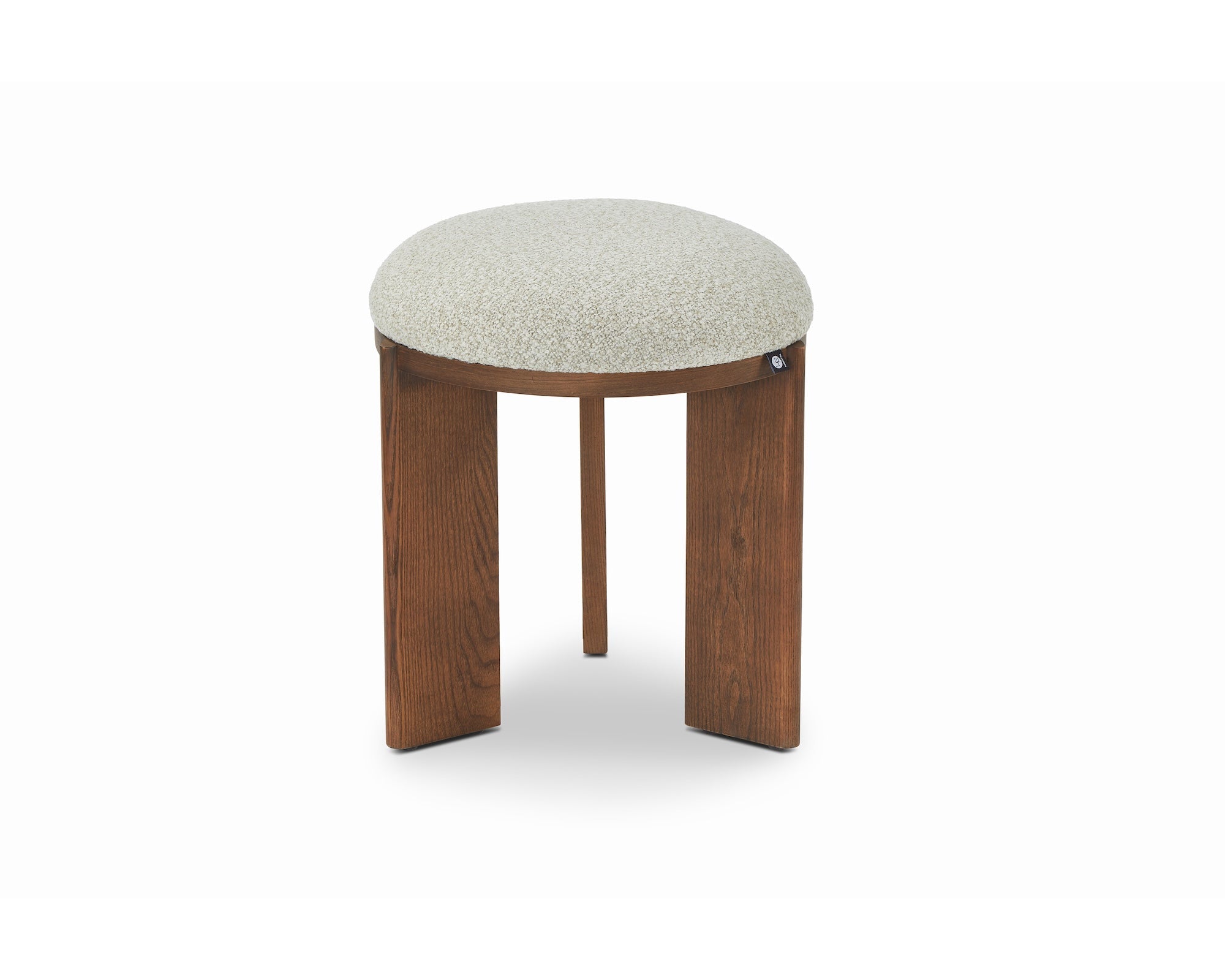 Lia Foot Stool - Capella Sand & Brushed Brown
