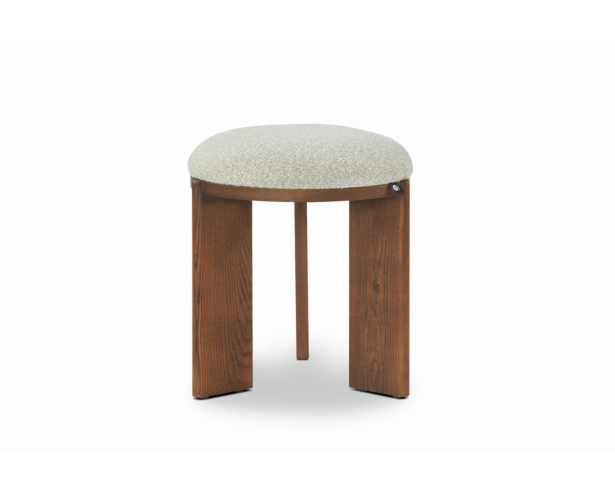 Lia Foot Stool - Capella Sand & Brushed Brown