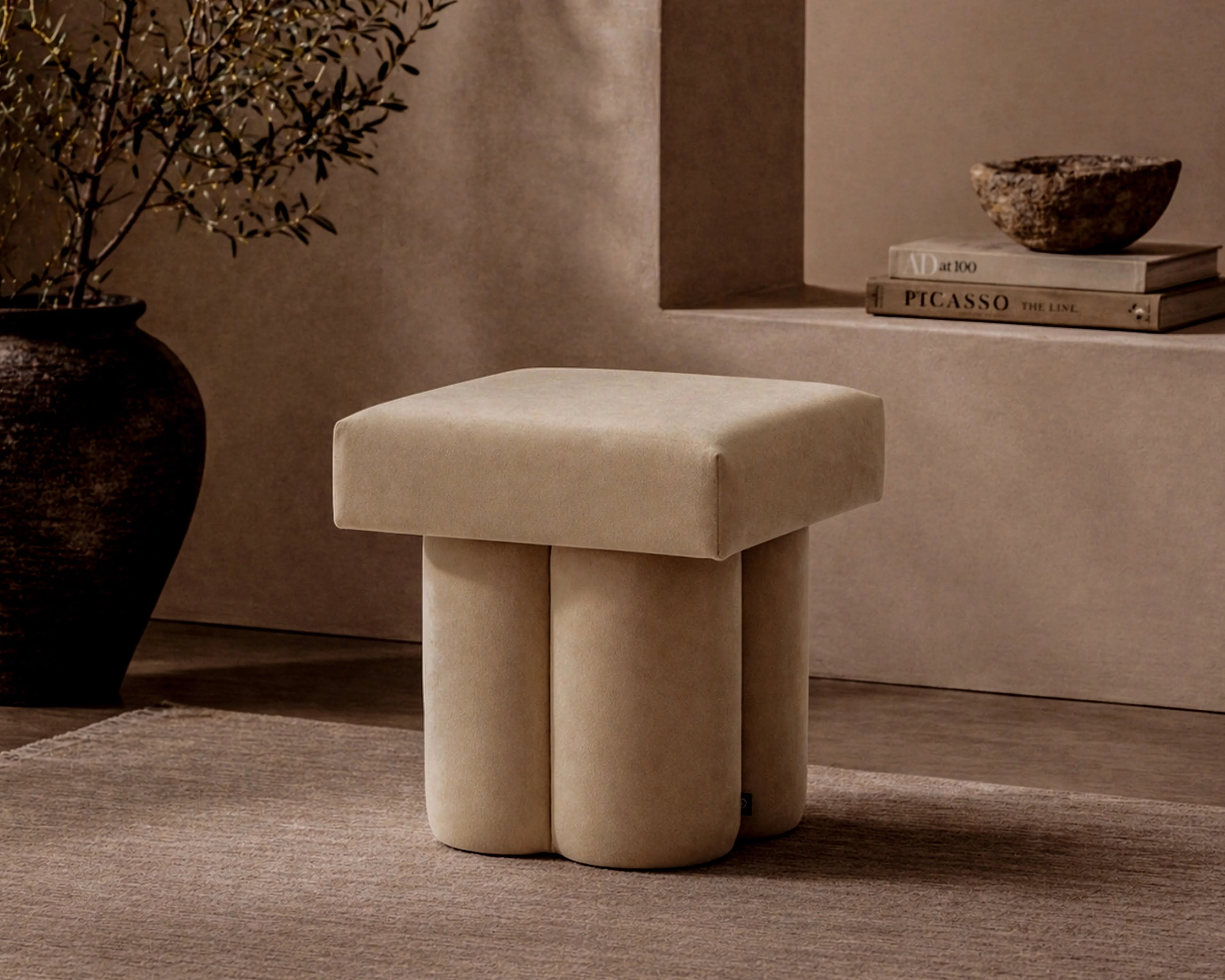 Poky Hopper Desert Footstool