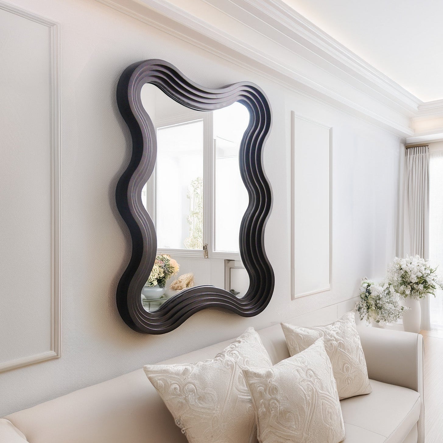 Ninfa Antique Bronze Mirror