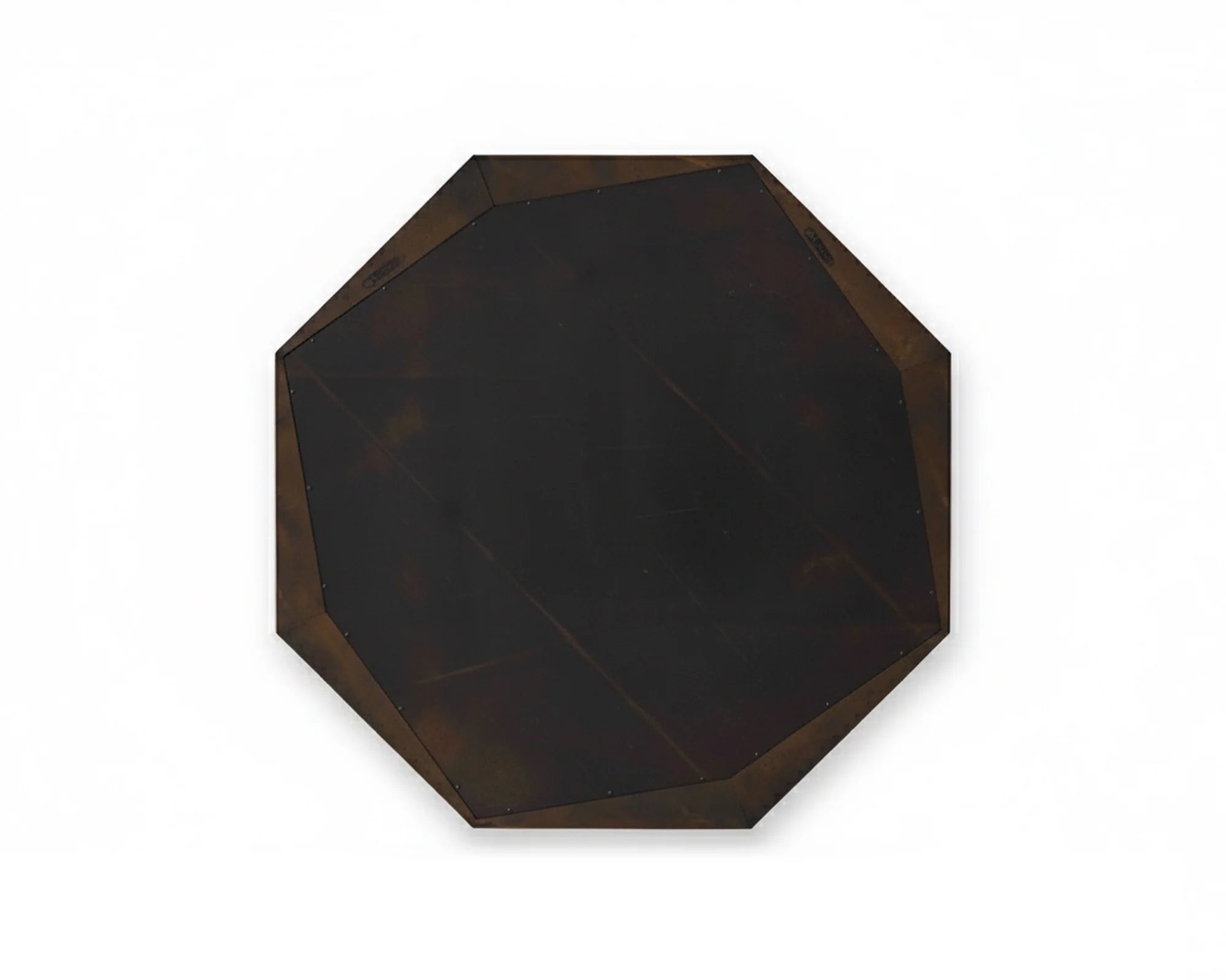 Amber Antique Bronze Octagonal Wall Mirror