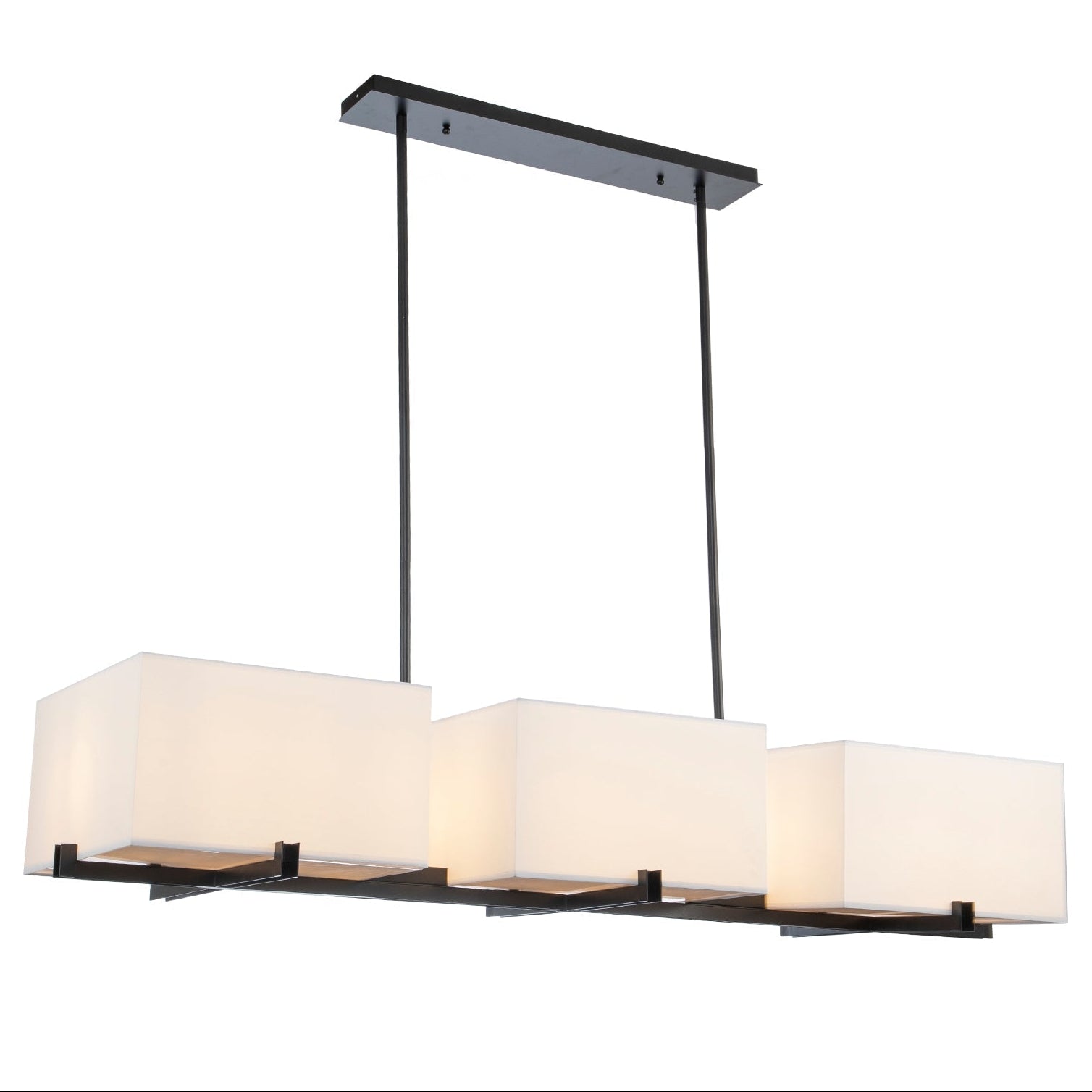 Cameron Matt Black Metal Pendant Light