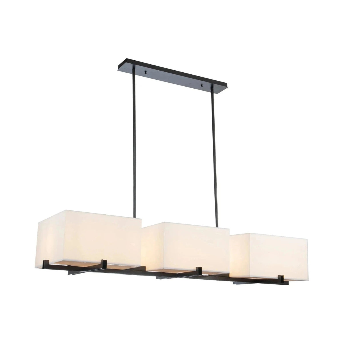 Cameron Matt Black Metal Pendant Light