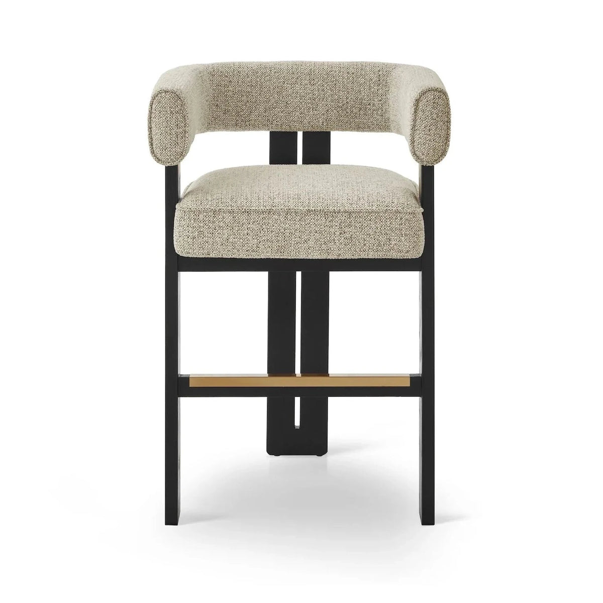 Tilda Colmer Silver Grain Linen Look Counter Stool