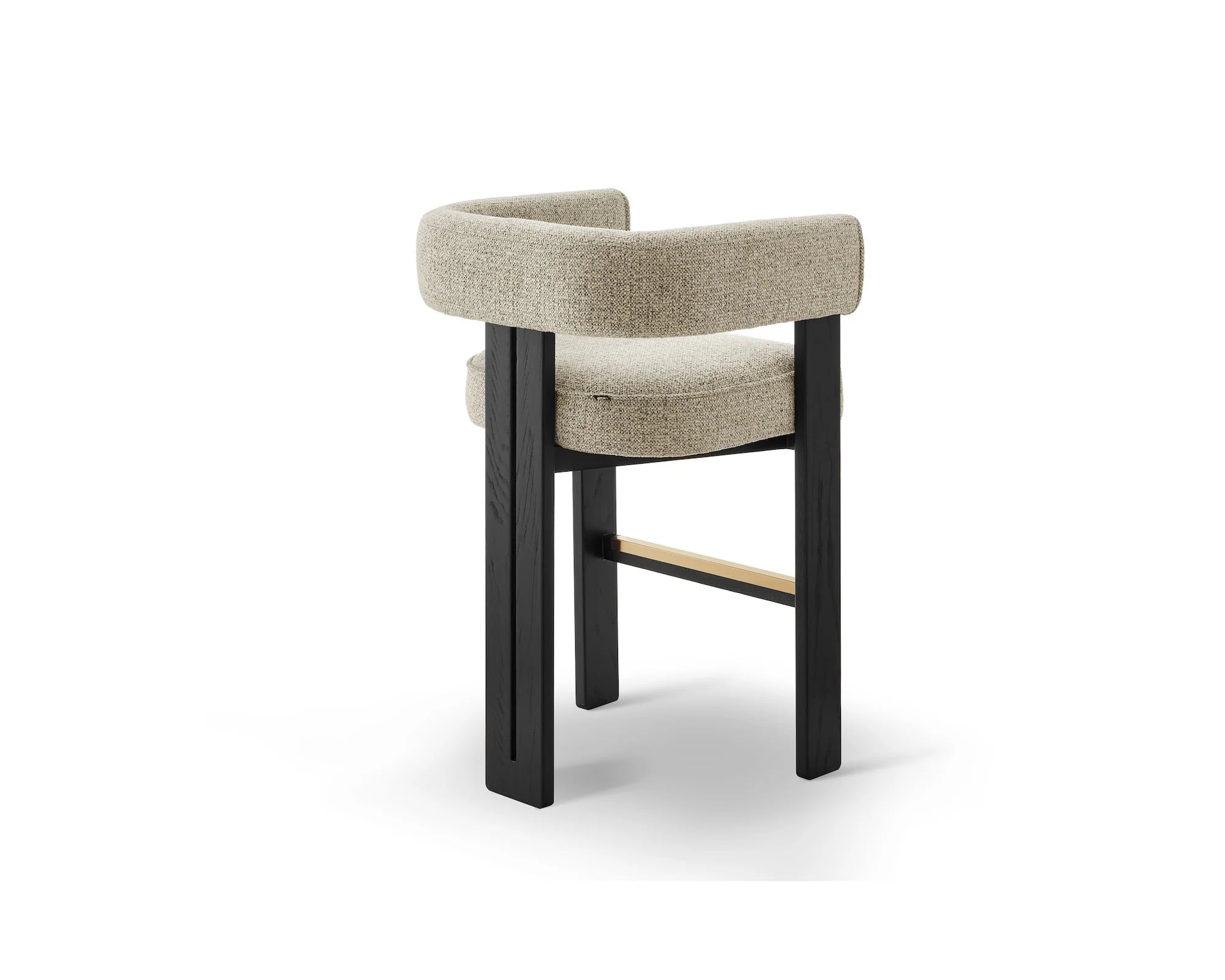 Tilda Colmer Silver Grain Linen Look Counter Stool
