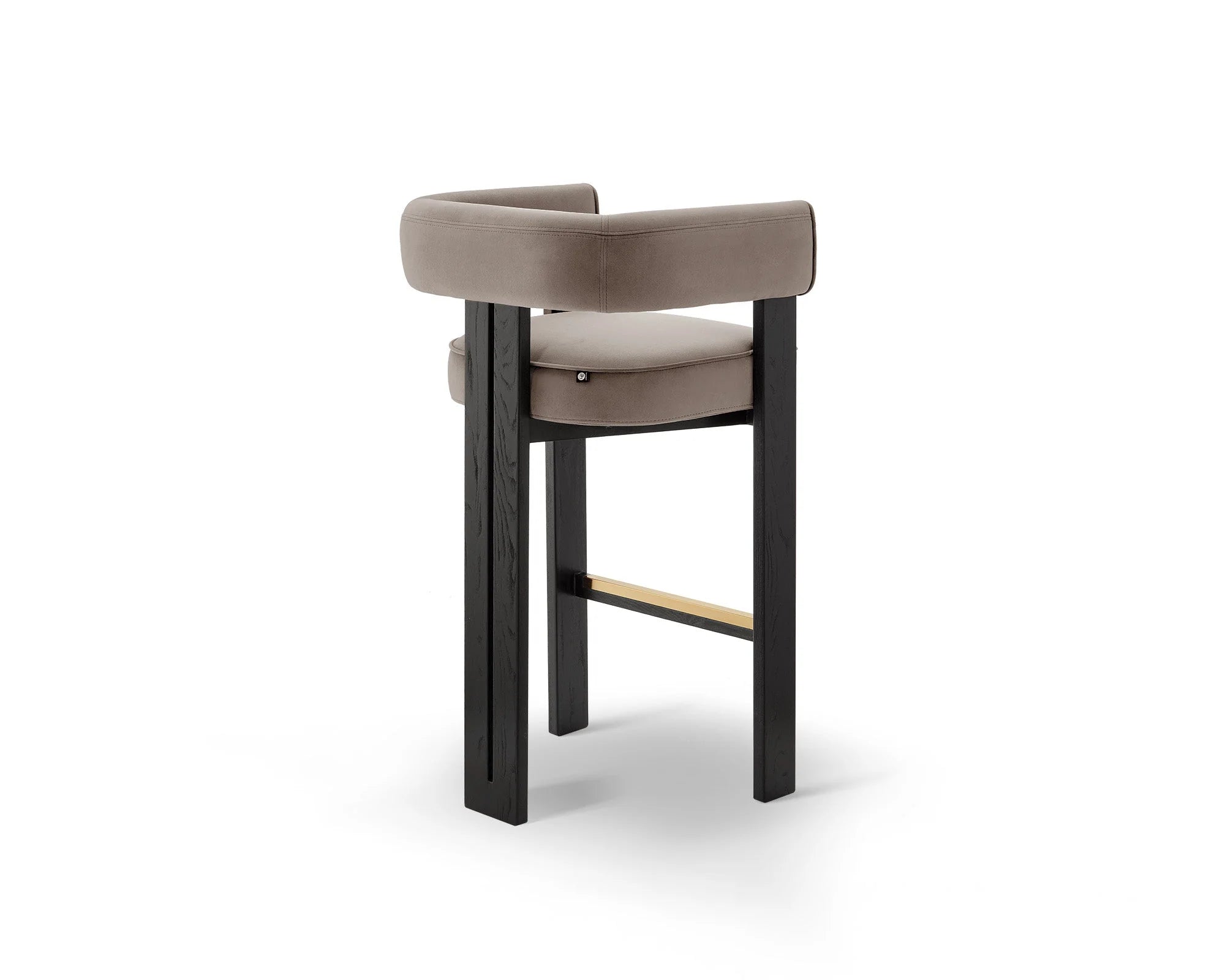 Tilda Megan Mink Velvet Bar Stool