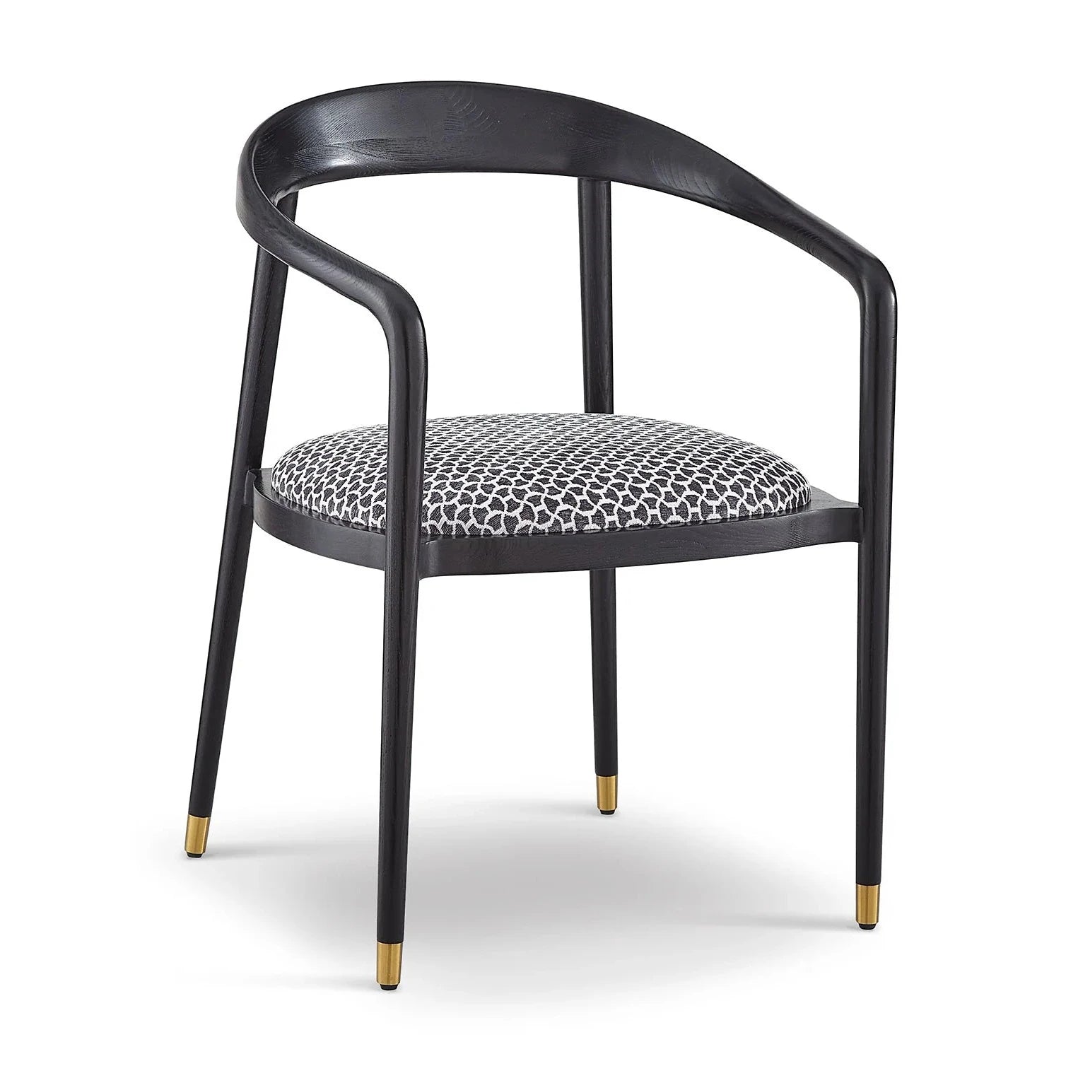 Fluid Clover Grey Linen Look Dining Chair