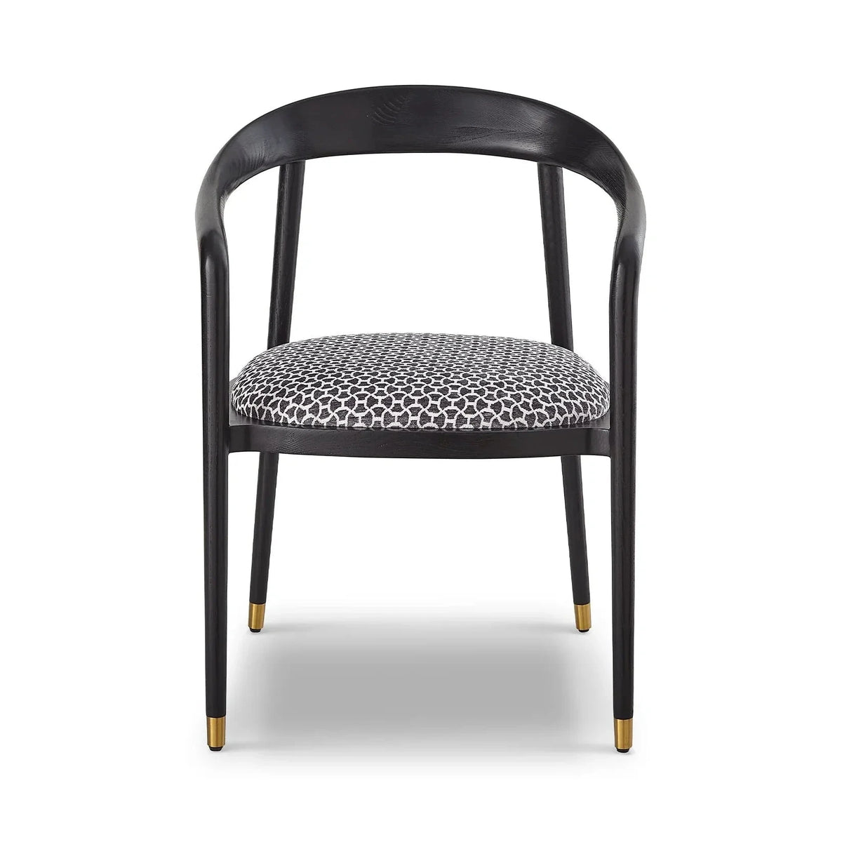 Fluid Clover Grey Linen Look Dining Chair