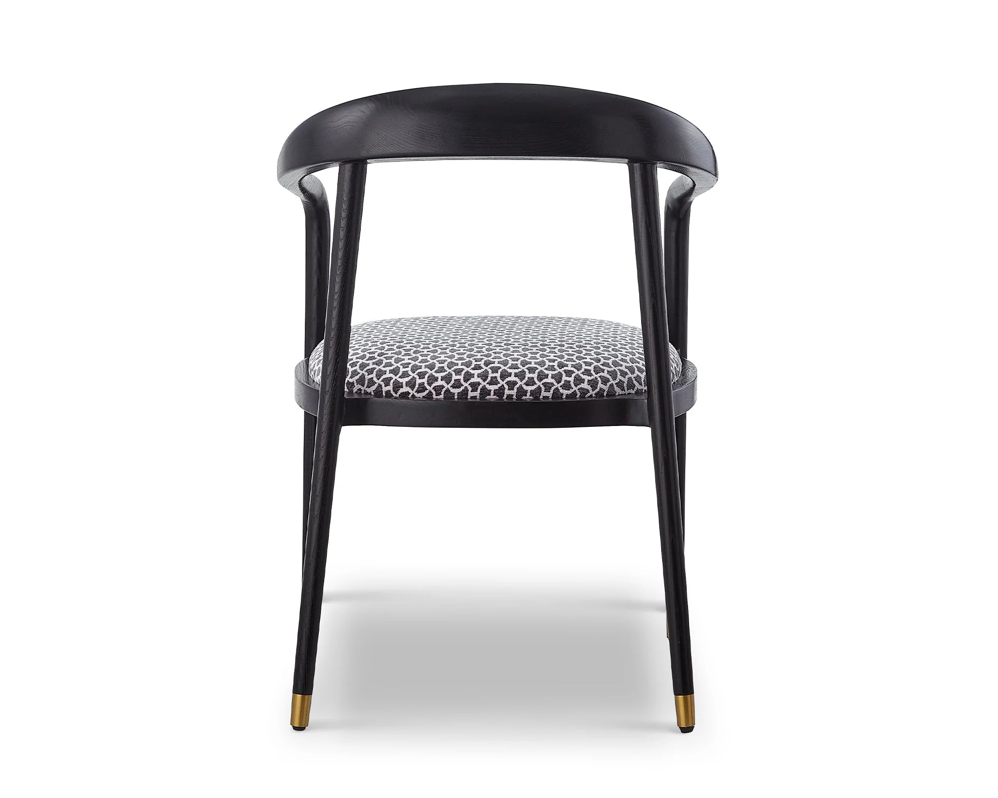 Fluid Clover Grey Linen Look Dining Chair