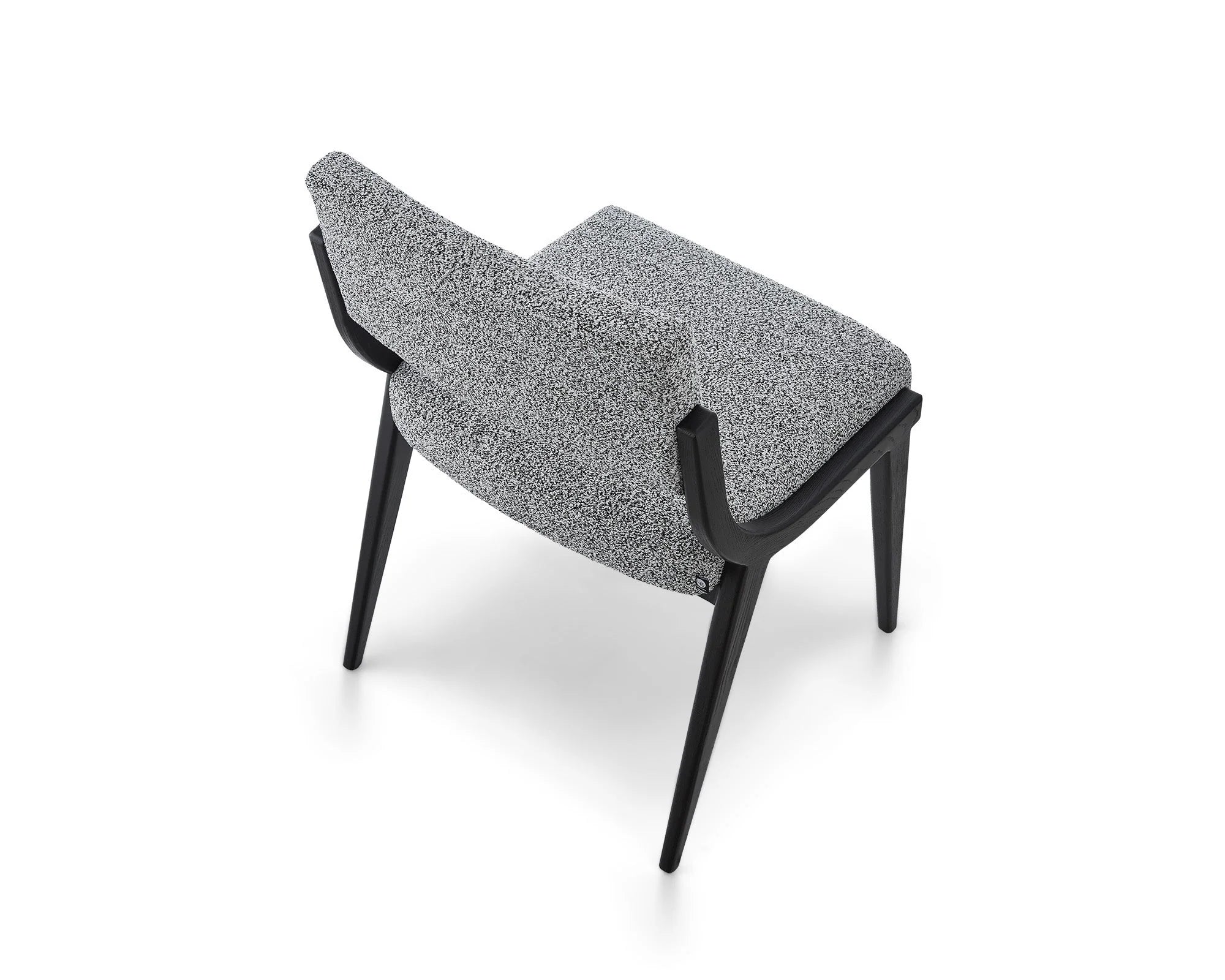 Miami Cordoba Speckle Grey Chenille Dining Chair