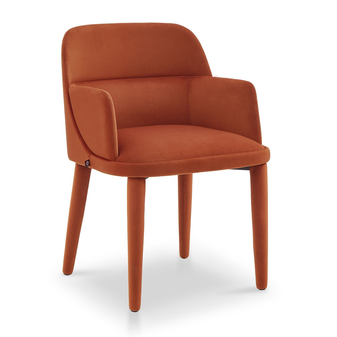 Diva with Arms Megan Oxide Velvet Dining Chair