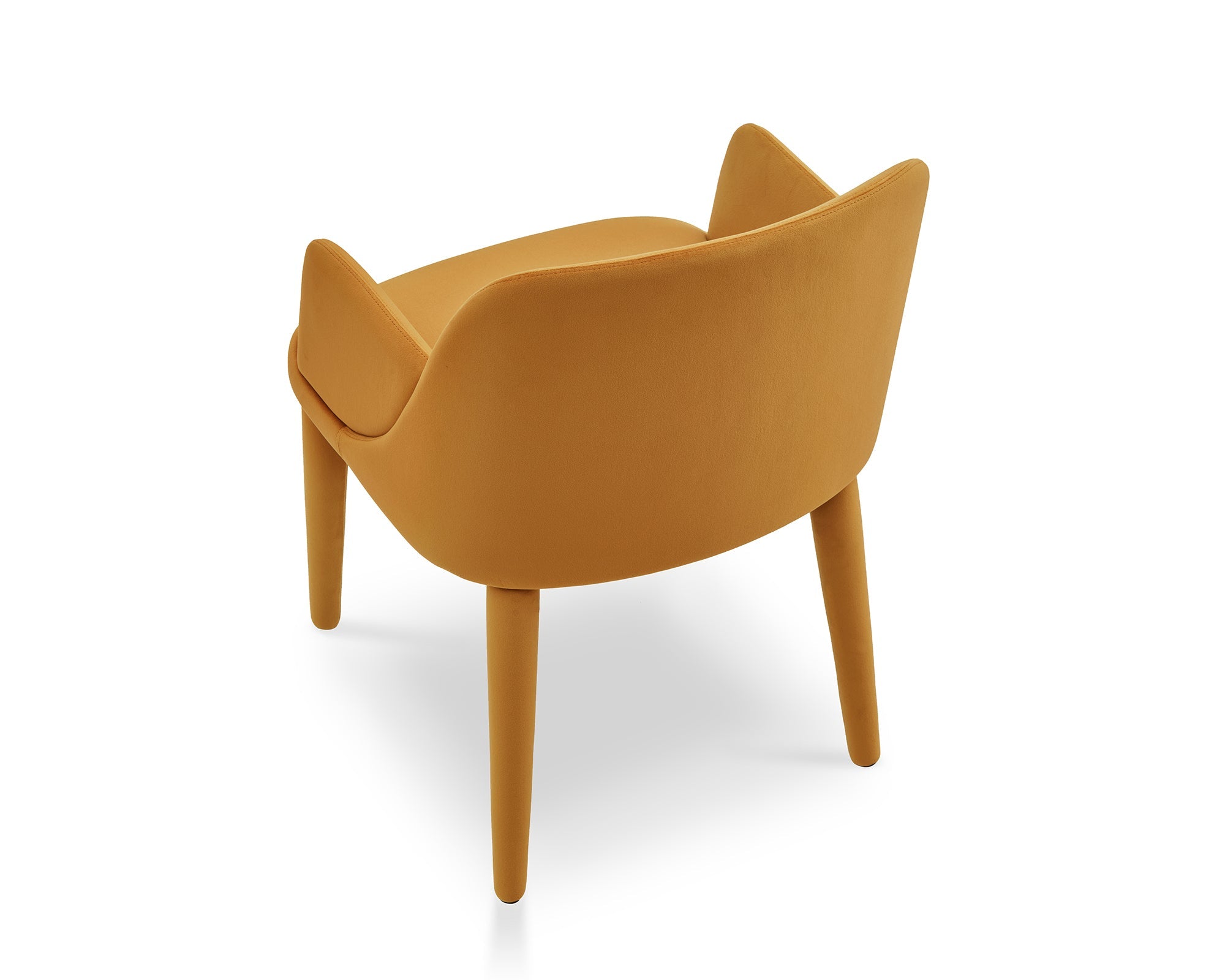 Diva Dining Chair with Arms - Megan Mustard
