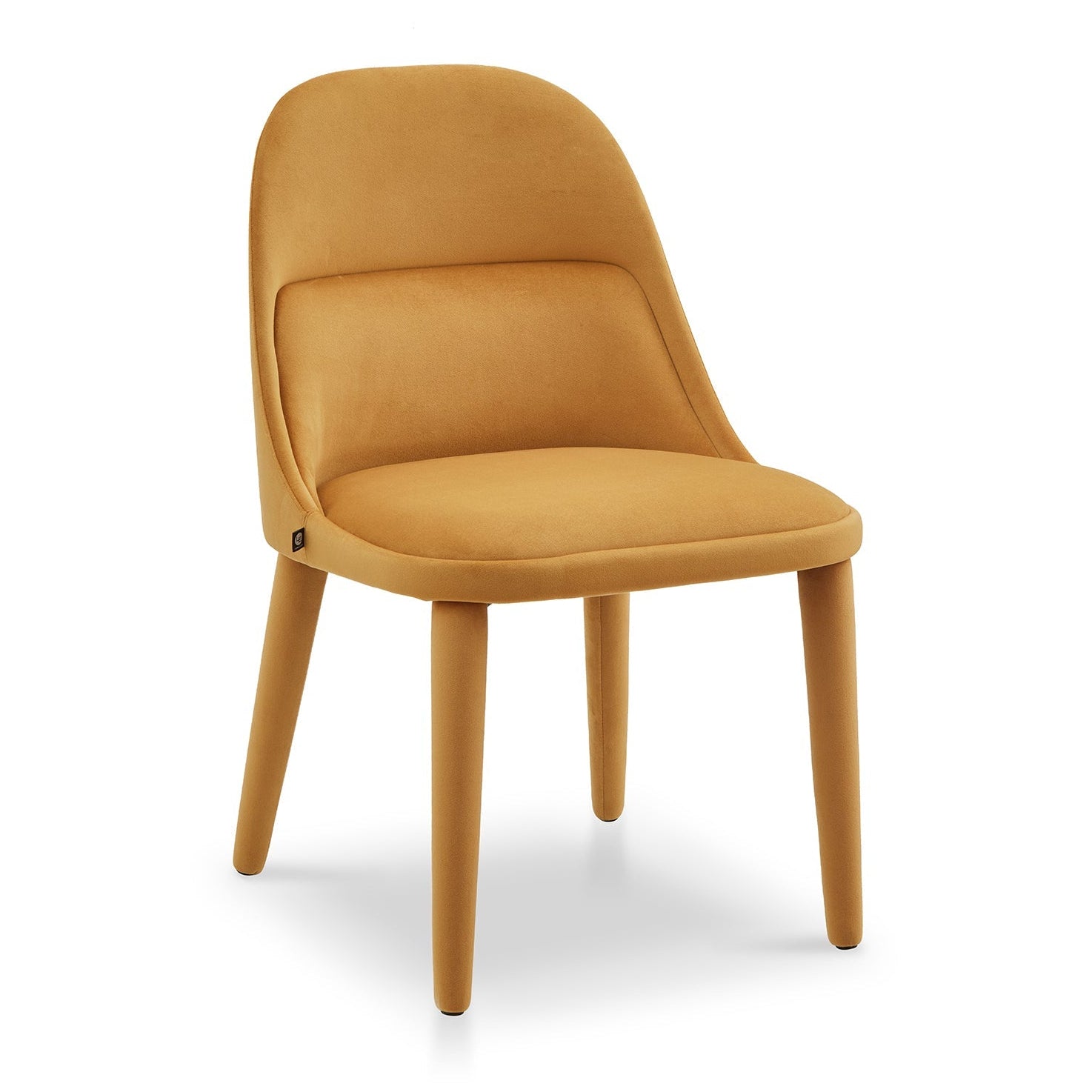 Diva Megan Mustard Velvet Dining Chair