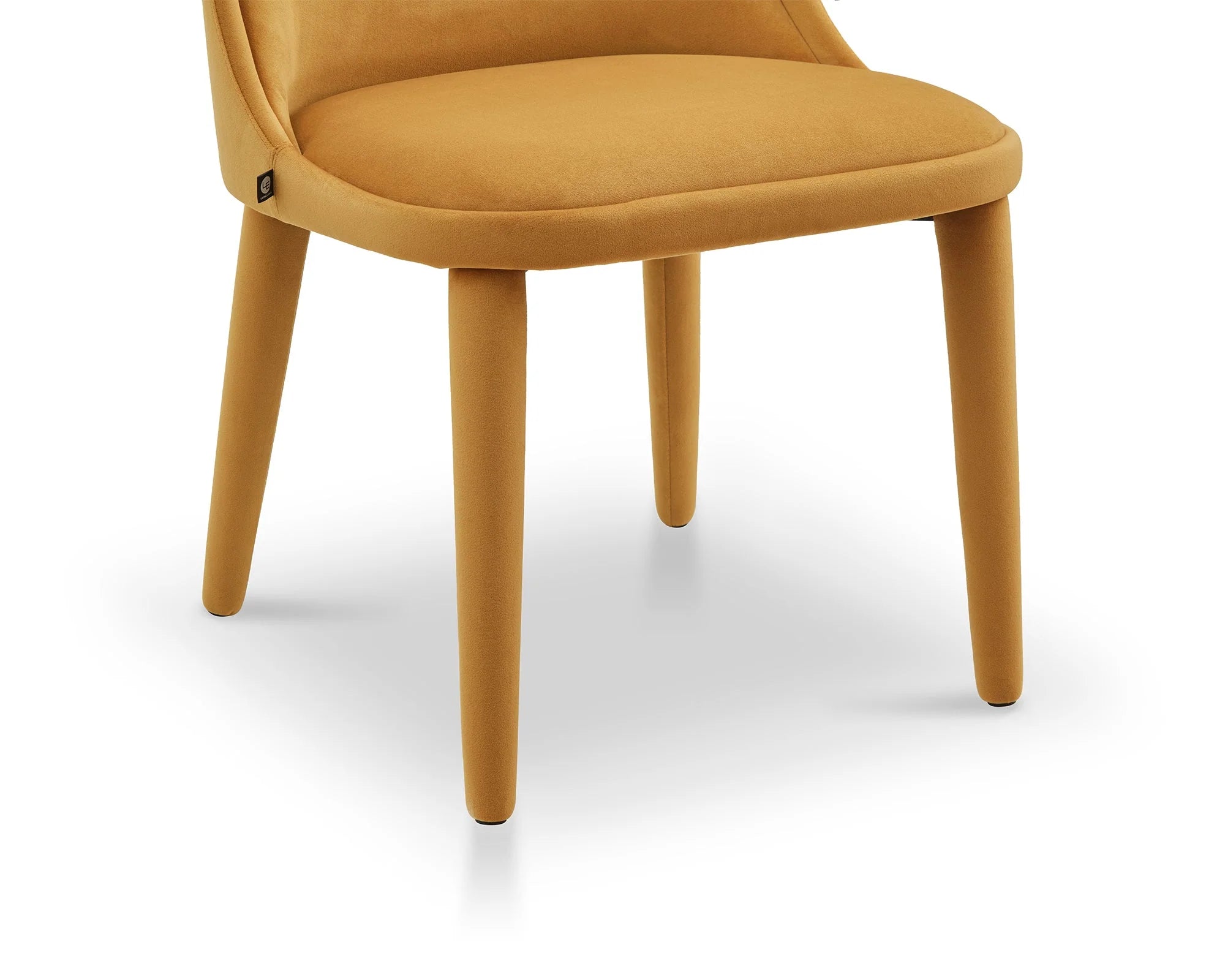 Diva Megan Mustard Velvet Dining Chair