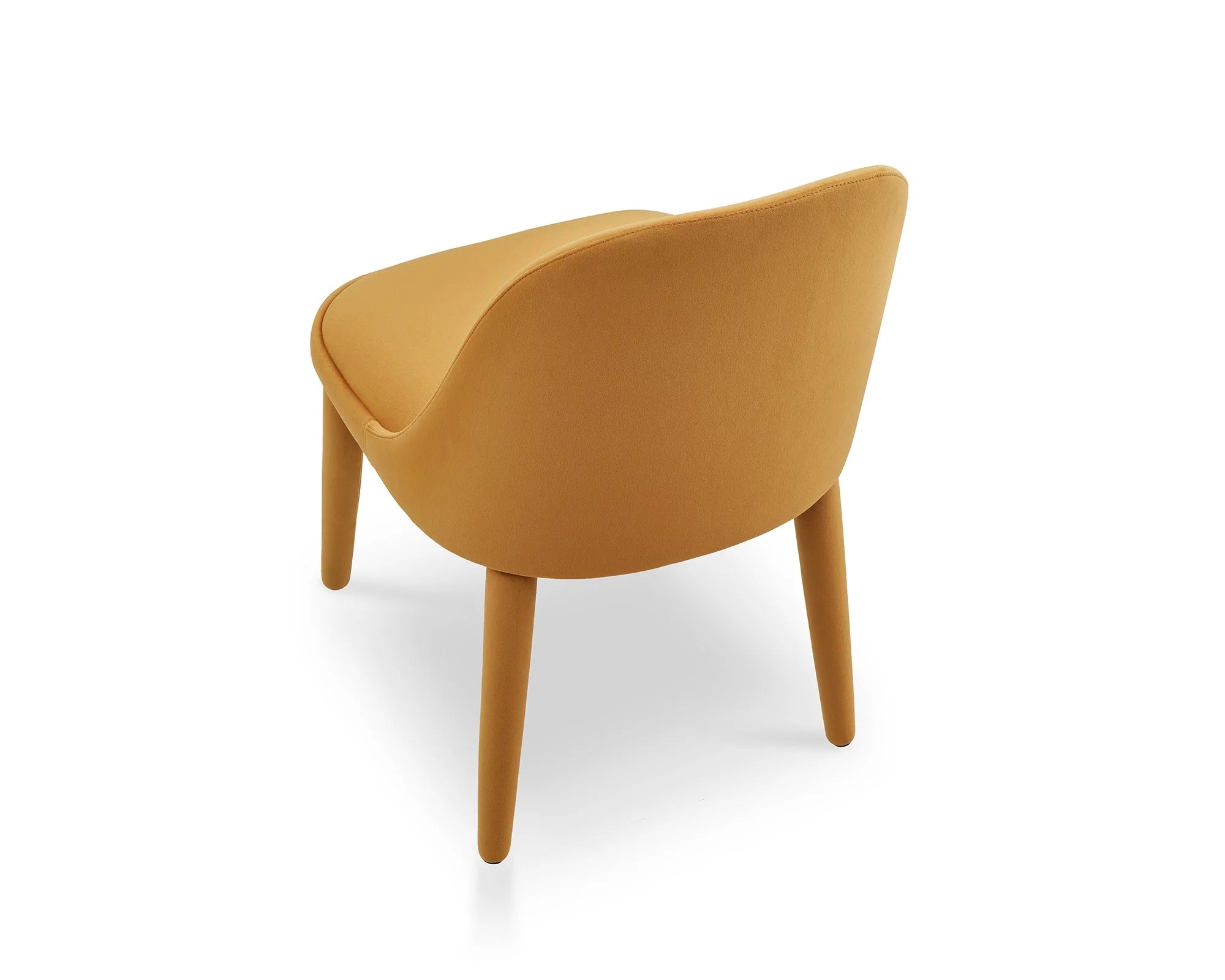 Diva Megan Mustard Velvet Dining Chair