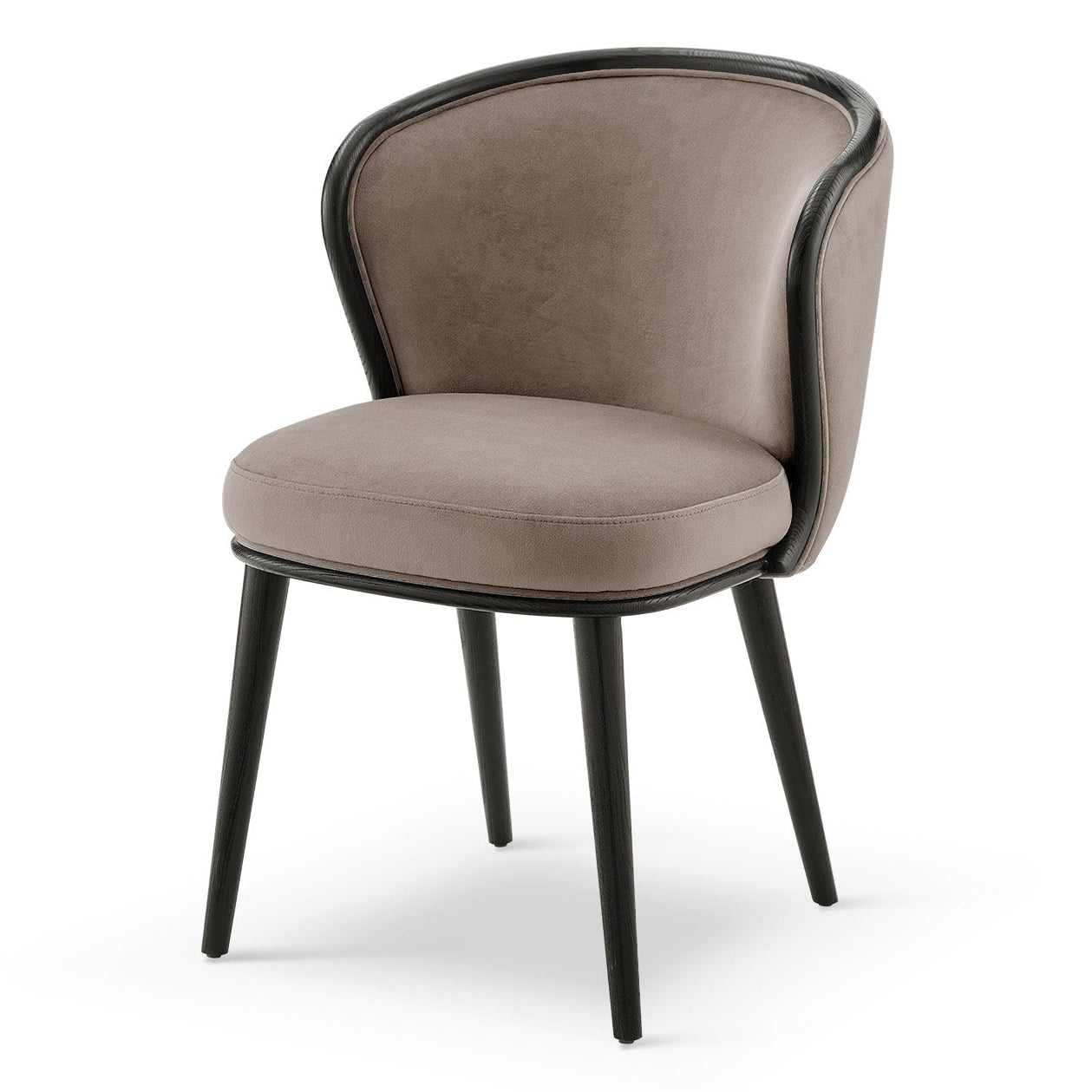 Bahamas Megan Mink Velvet Dining Chair