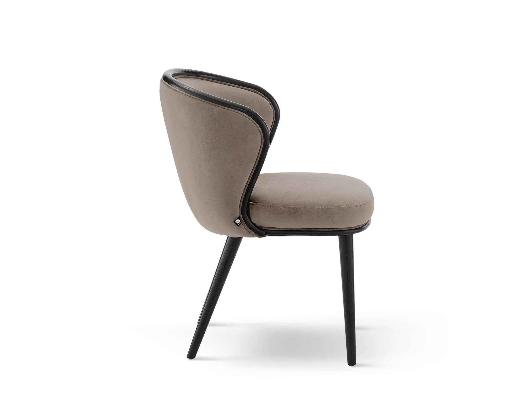Bahamas Megan Mink Velvet Dining Chair
