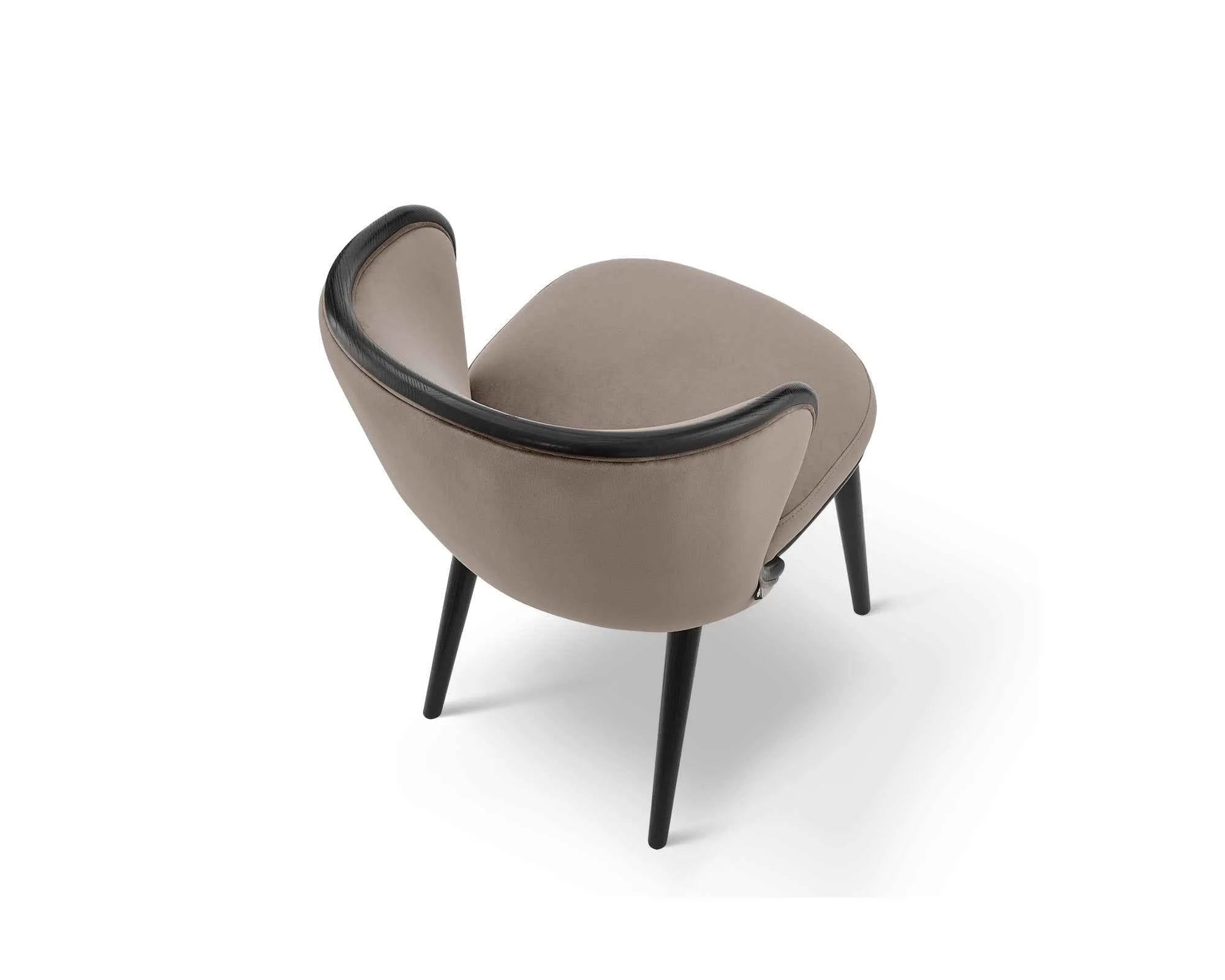 Bahamas Megan Mink Velvet Dining Chair