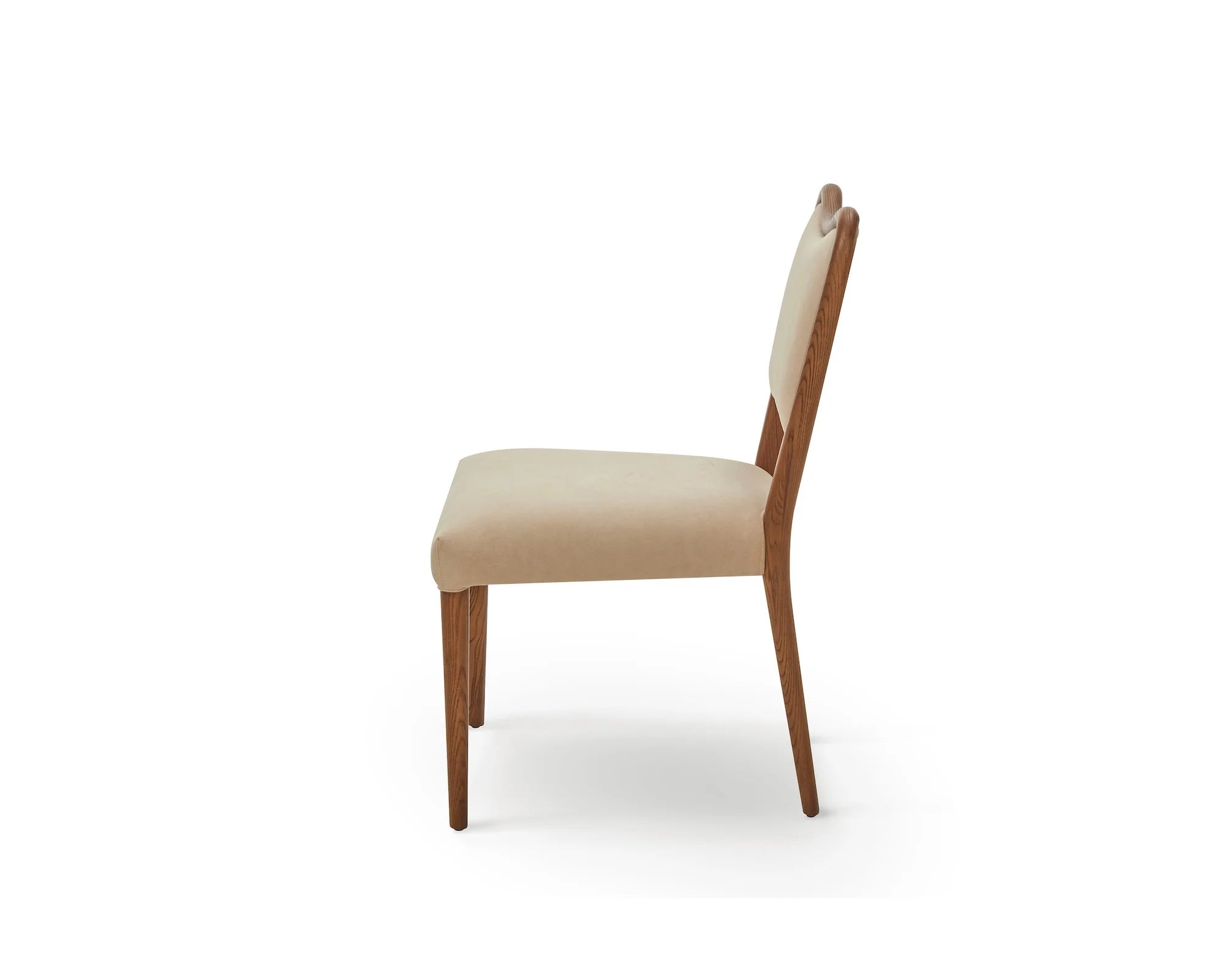 Adelaide Hopper Desert & Brushed Brown Wood Dining Chair
