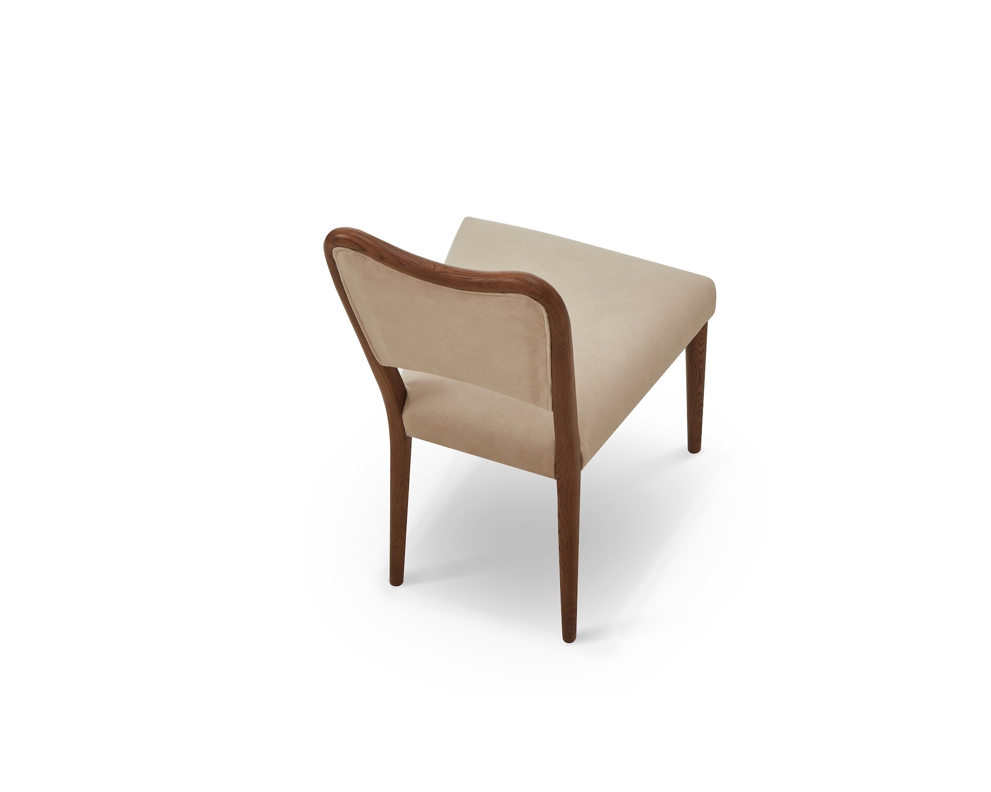 Adelaide Dining Chair -  Hopper Desert & Brushed Brown Wood