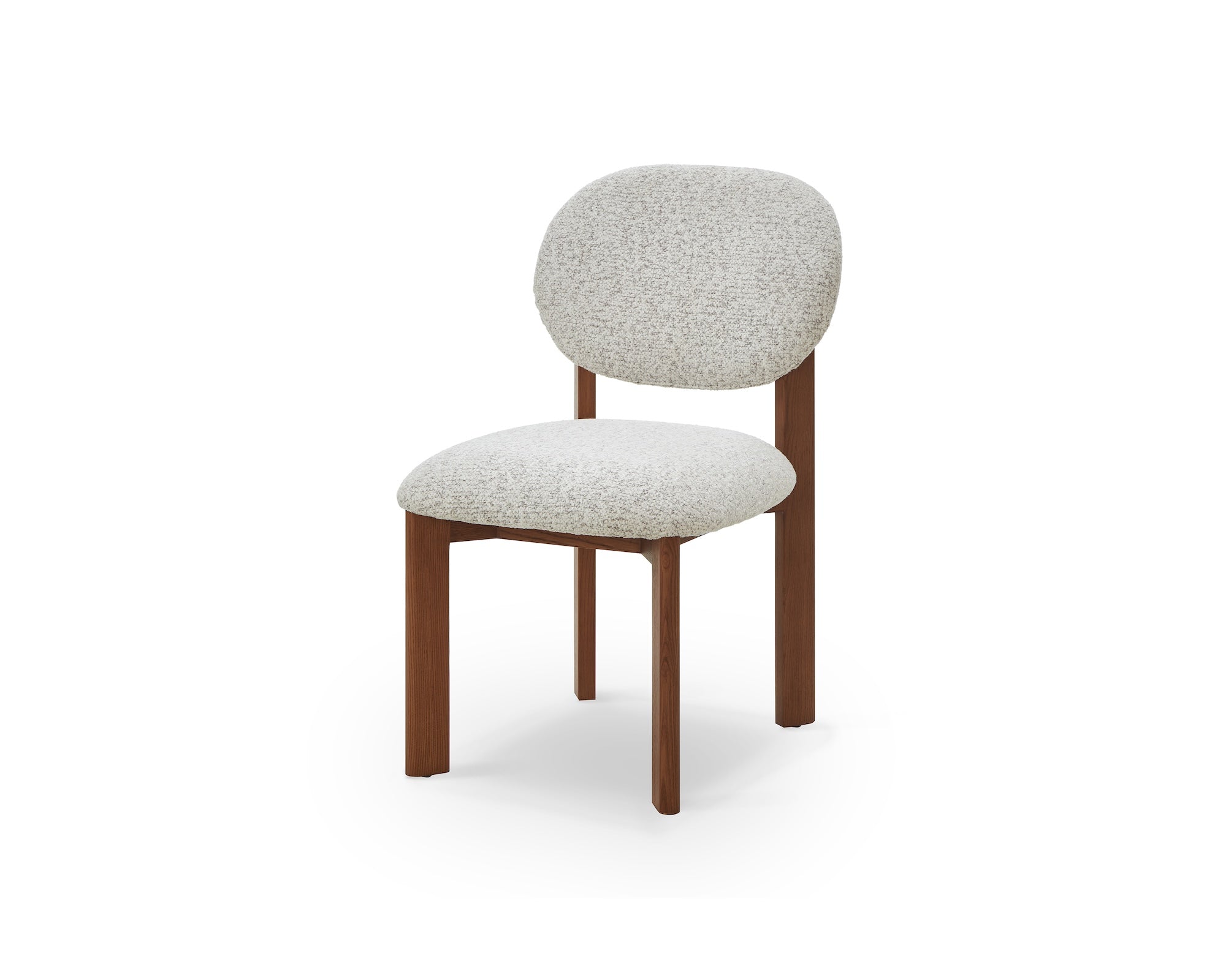 Orbit Dining Chair - Ripley Grav & Brushed Brown Wood