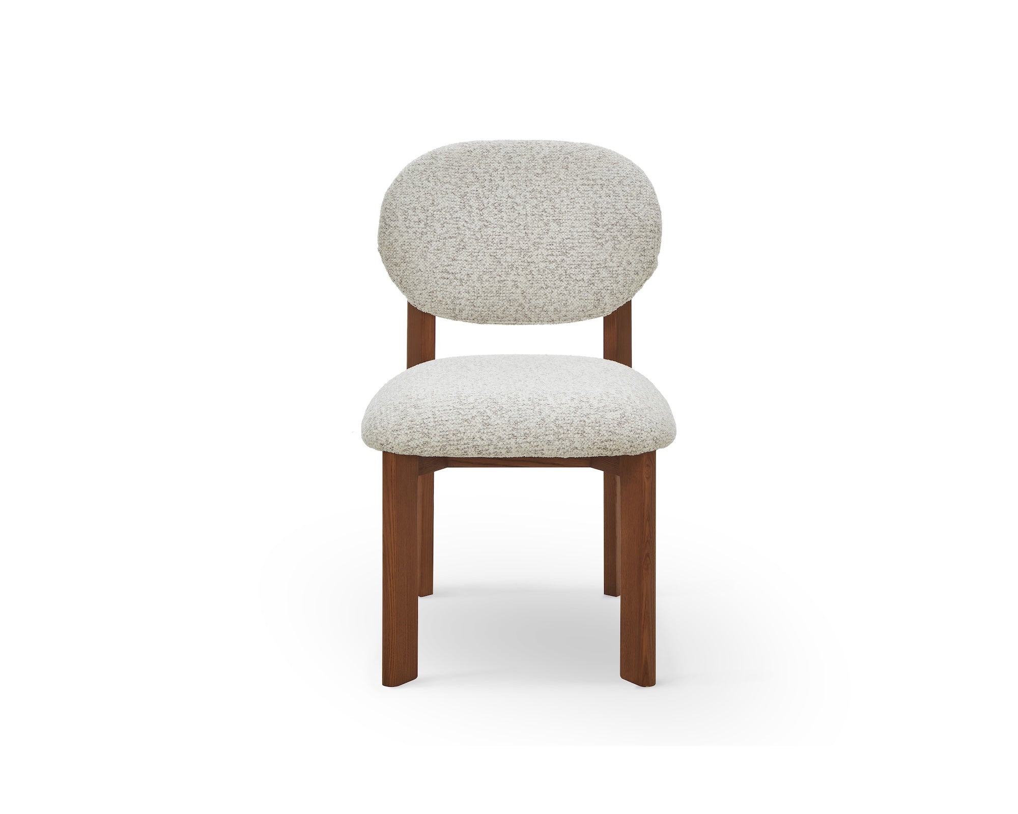 Orbit Dining Chair - Ripley Grav & Brushed Brown Wood