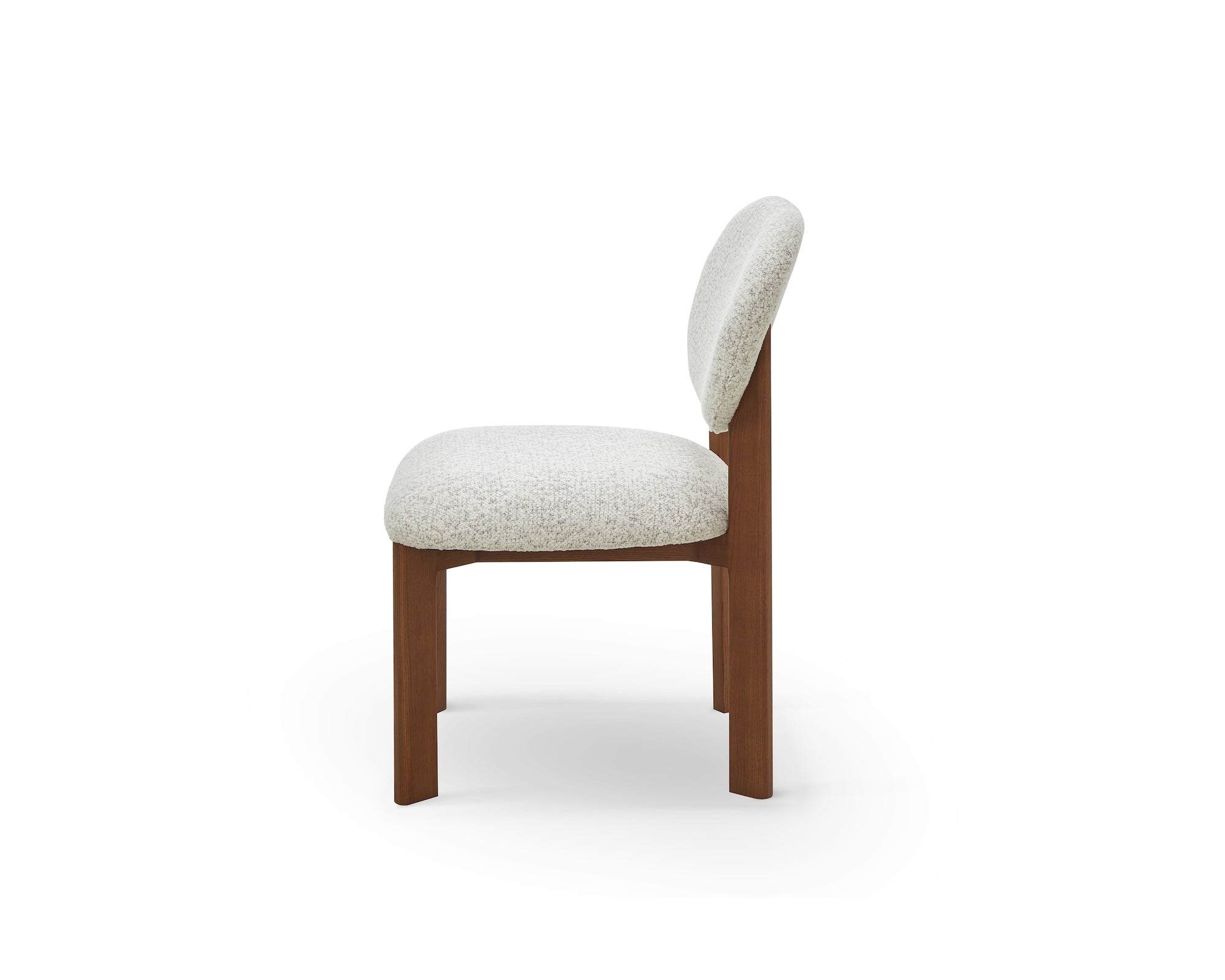 Orbit Dining Chair - Ripley Grav & Brushed Brown Wood