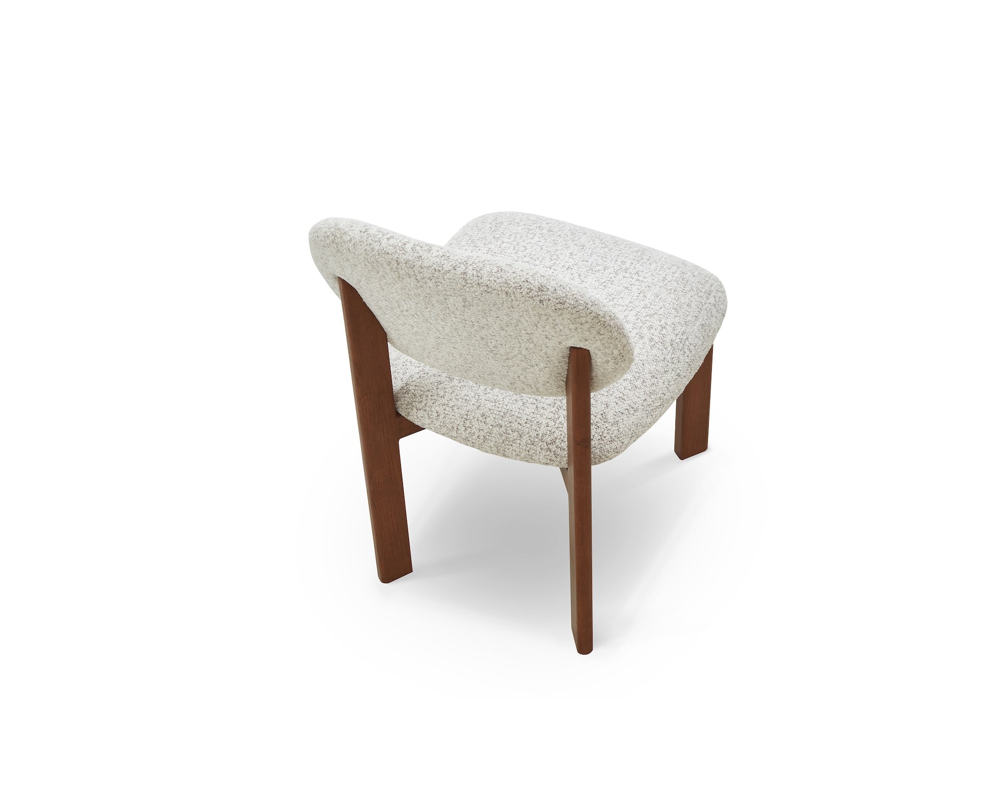 Orbit Dining Chair - Ripley Grav & Brushed Brown Wood