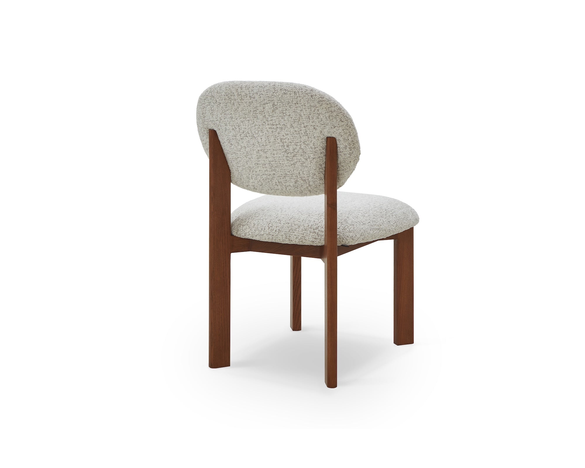 Orbit Dining Chair - Ripley Grav & Brushed Brown Wood
