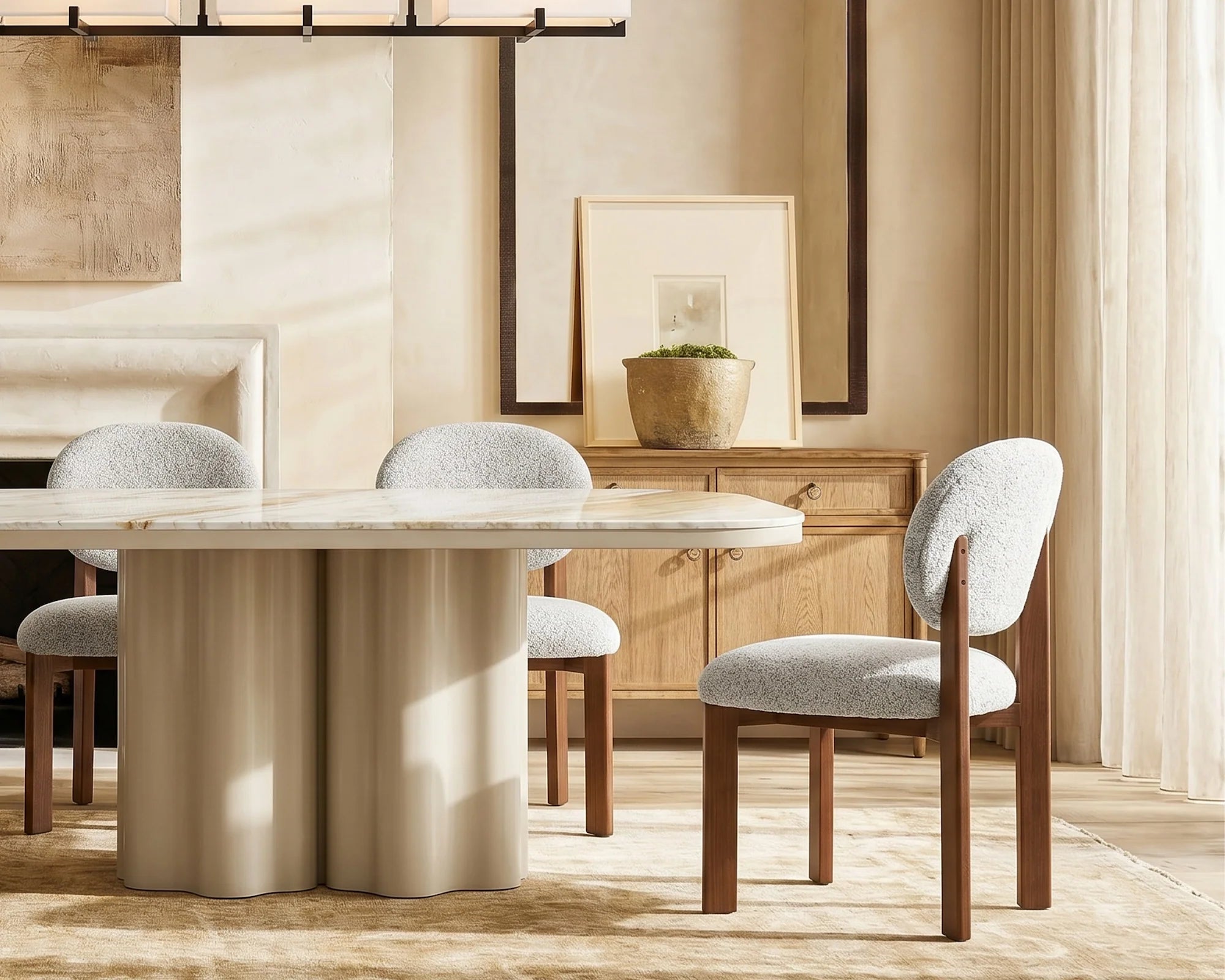 Orbit Ripley Grav & Brushed Brown Wood Dining Chair