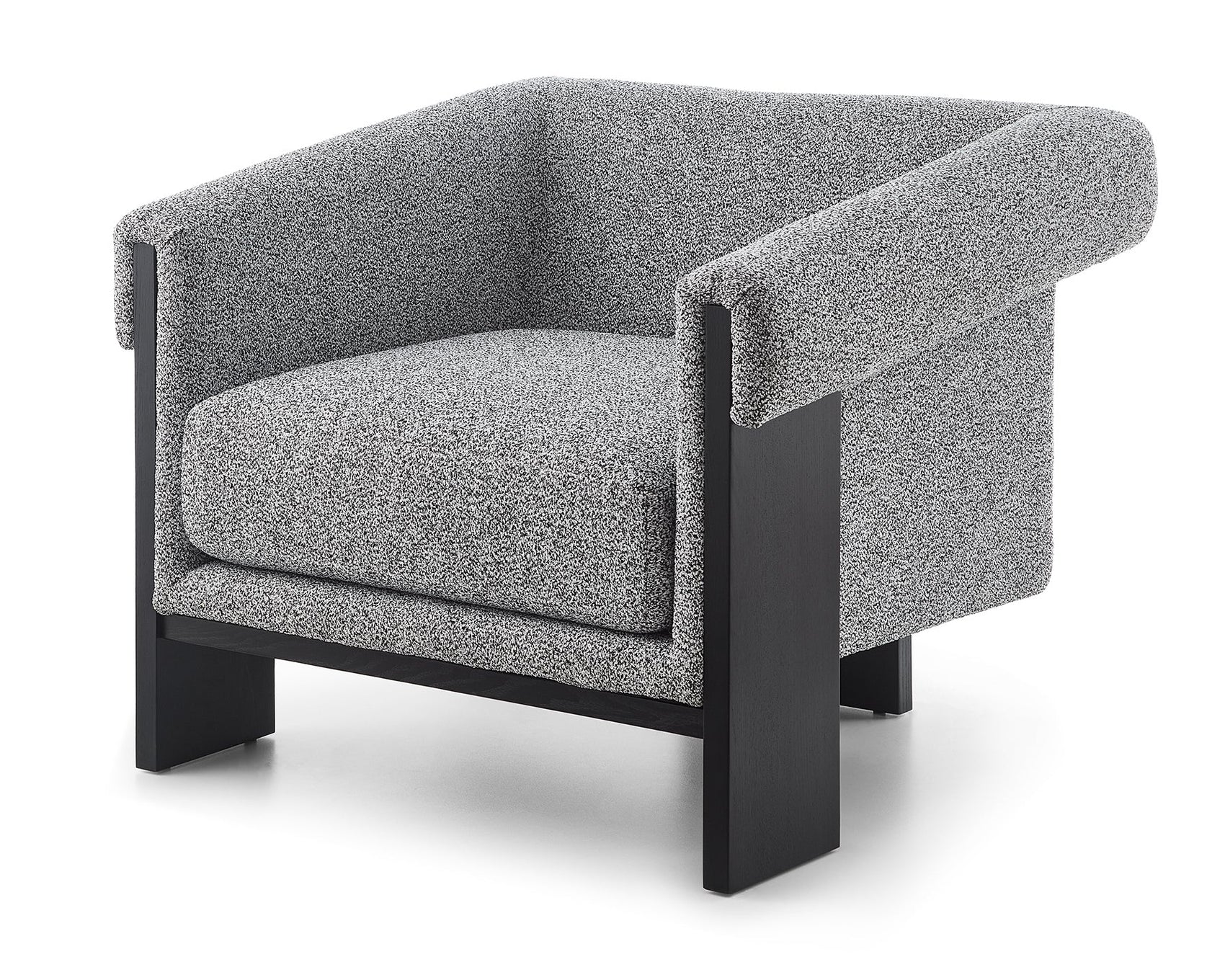 Maplin Speckle Grey Chenille Armchair